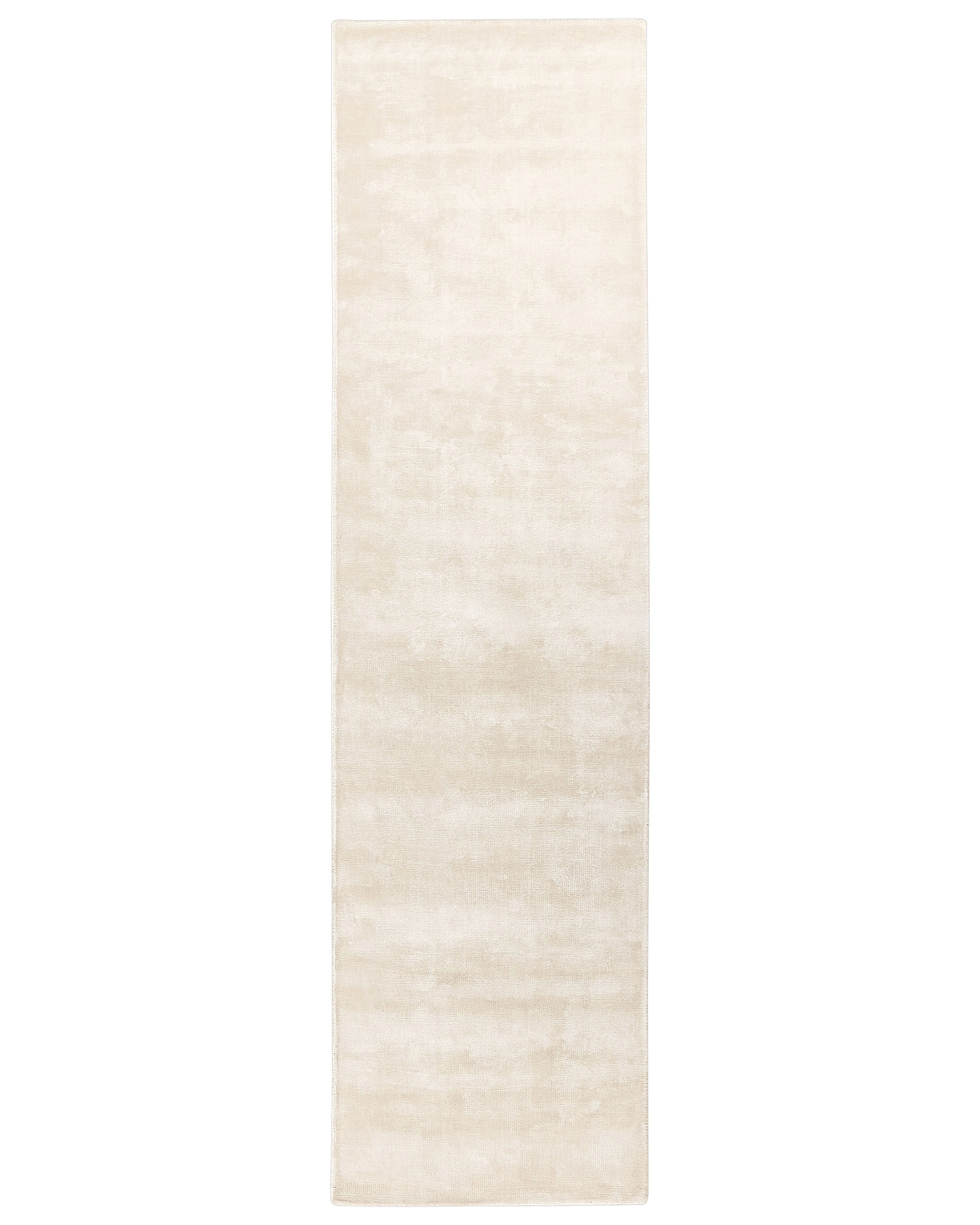 Rug GESI II Light Beige 80 x 300 cm Viscose