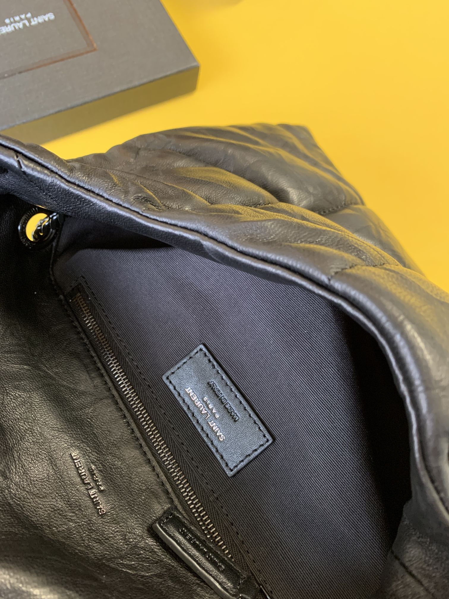 PUFFER MEDIUM CHAIN BAG IN DENIM AND SMOOTH LEATHER1:1High-quality replica