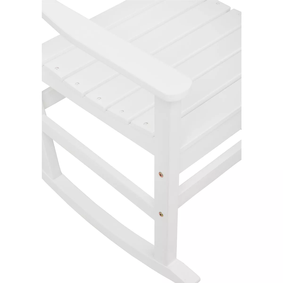 Outdoor Expressions White HDPE Rocking Chair