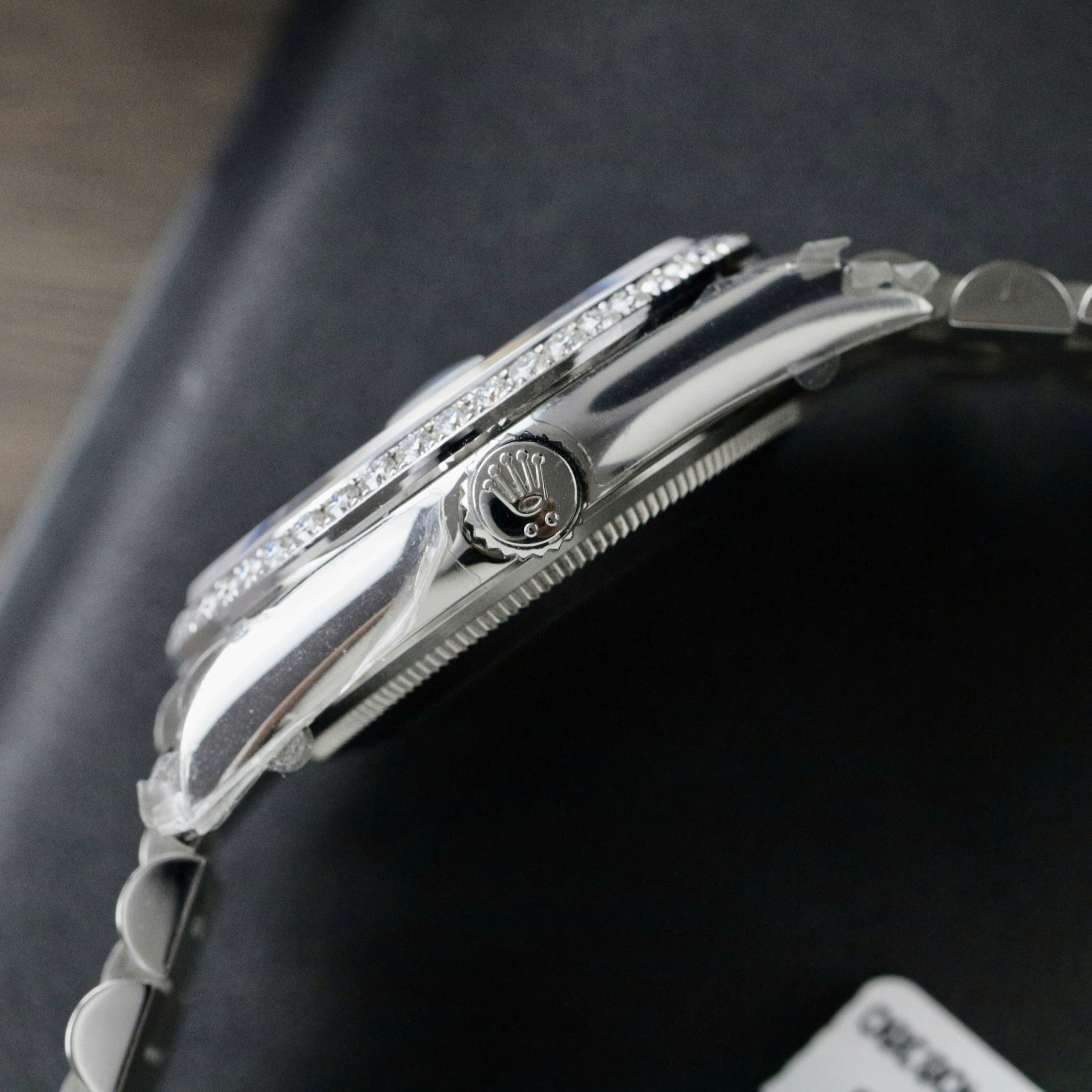 Rolex Day-Date Dial MOP Best Replica Watch Custom Moissanite Diamonds 36mm - Top club