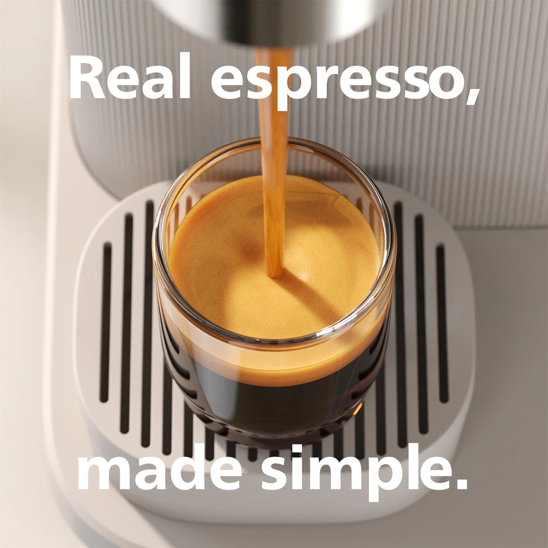 Philips Baristina Automatic Espresso Machine, Milky White