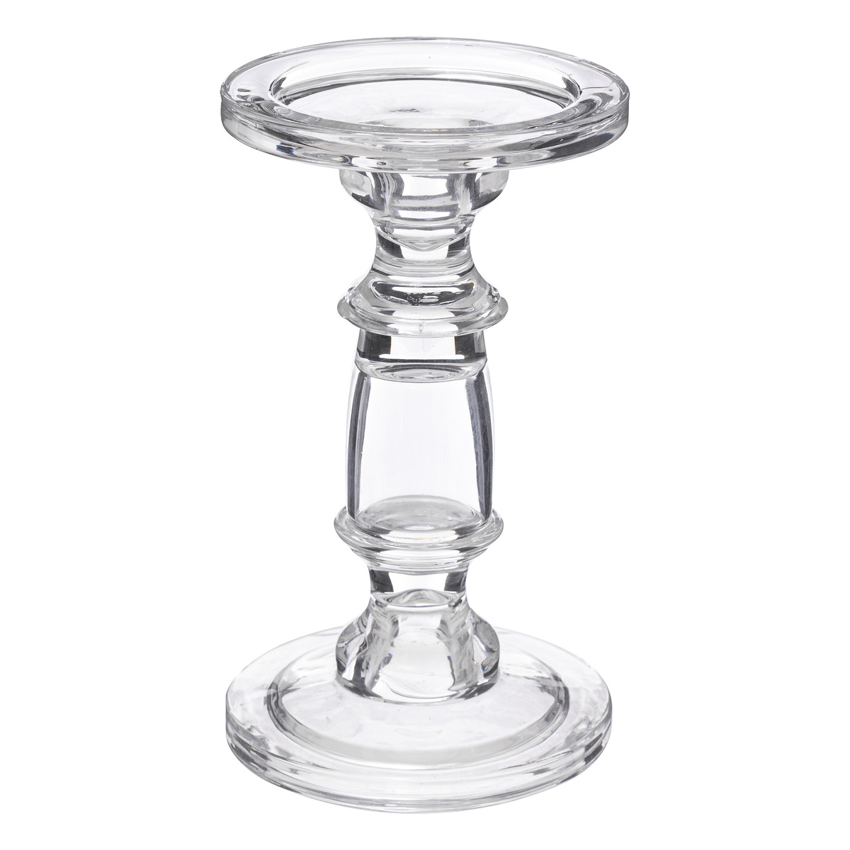 Candlestick, glass H.19 cm