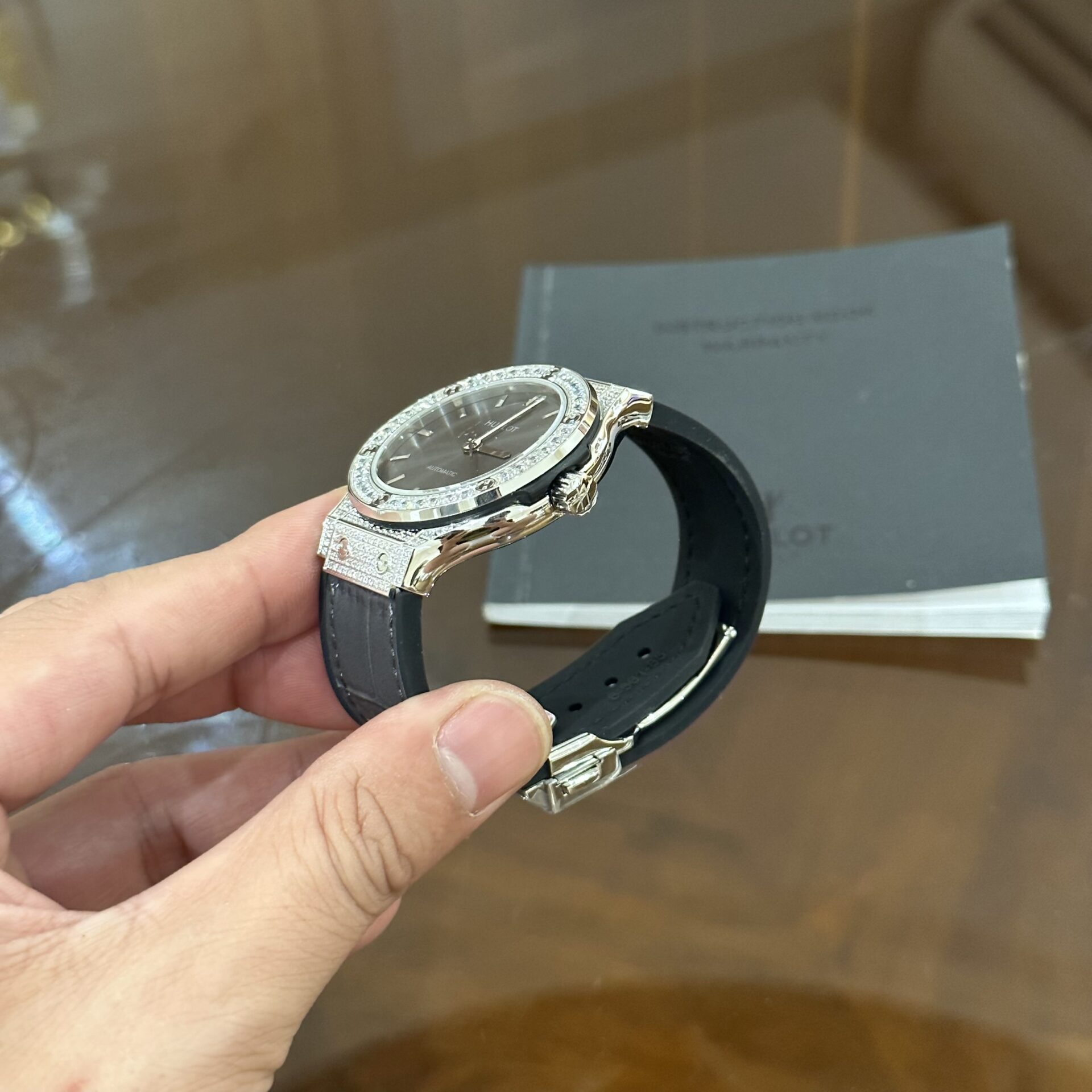 Hublot Classic Fusion Grey Dial With Diamond Bezel HB Factory 38mm - Top club