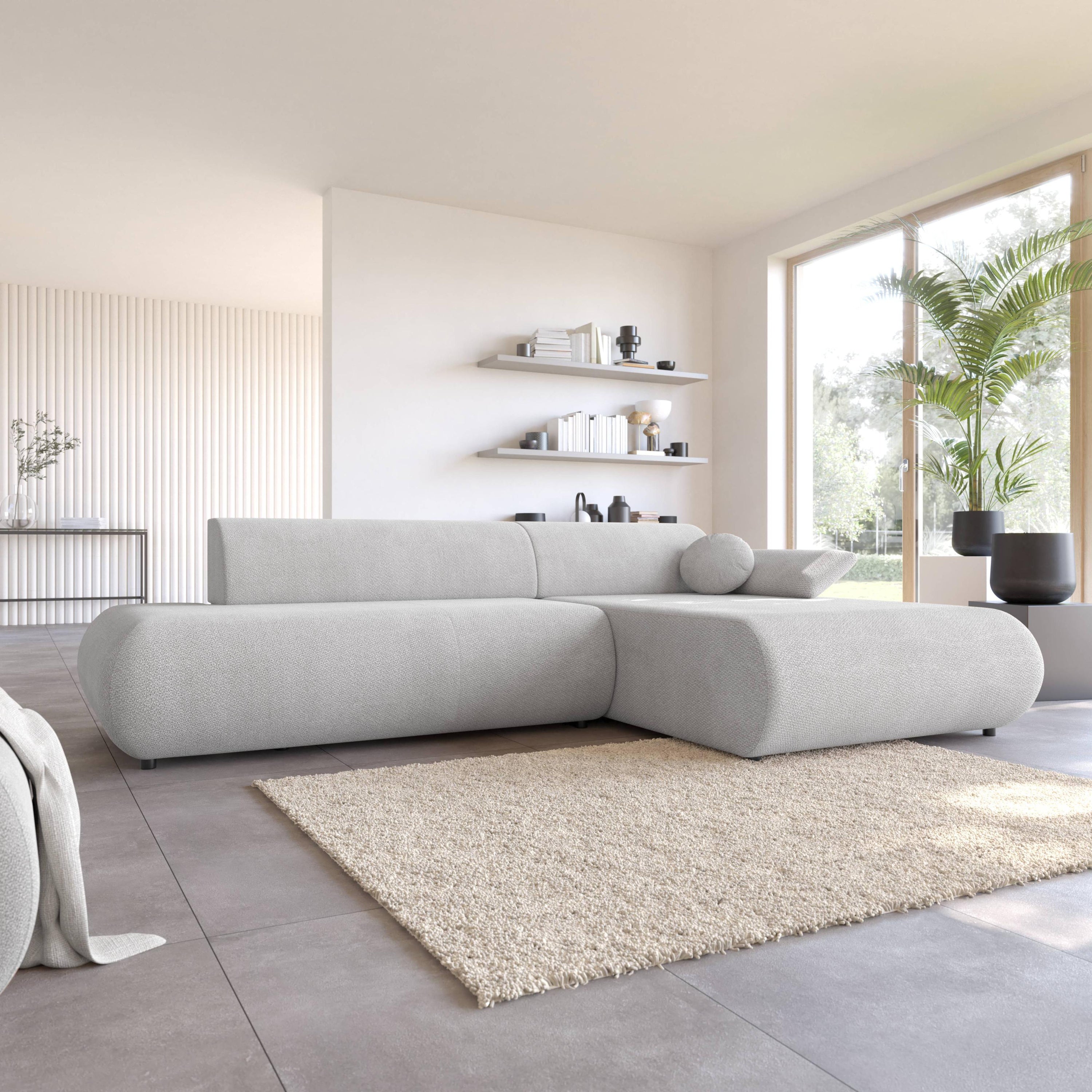 Blokker Wisp Hoekbank met Chaise Longue Rechts met Slaapfunctie - Chen