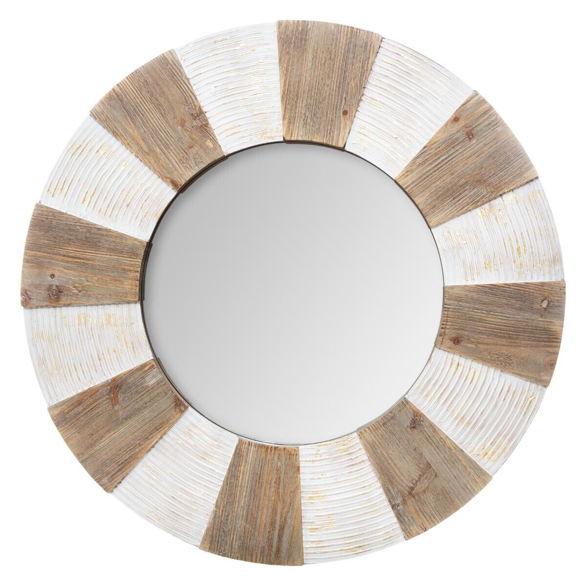 Mirror"Jade" Wood, D.90 cm