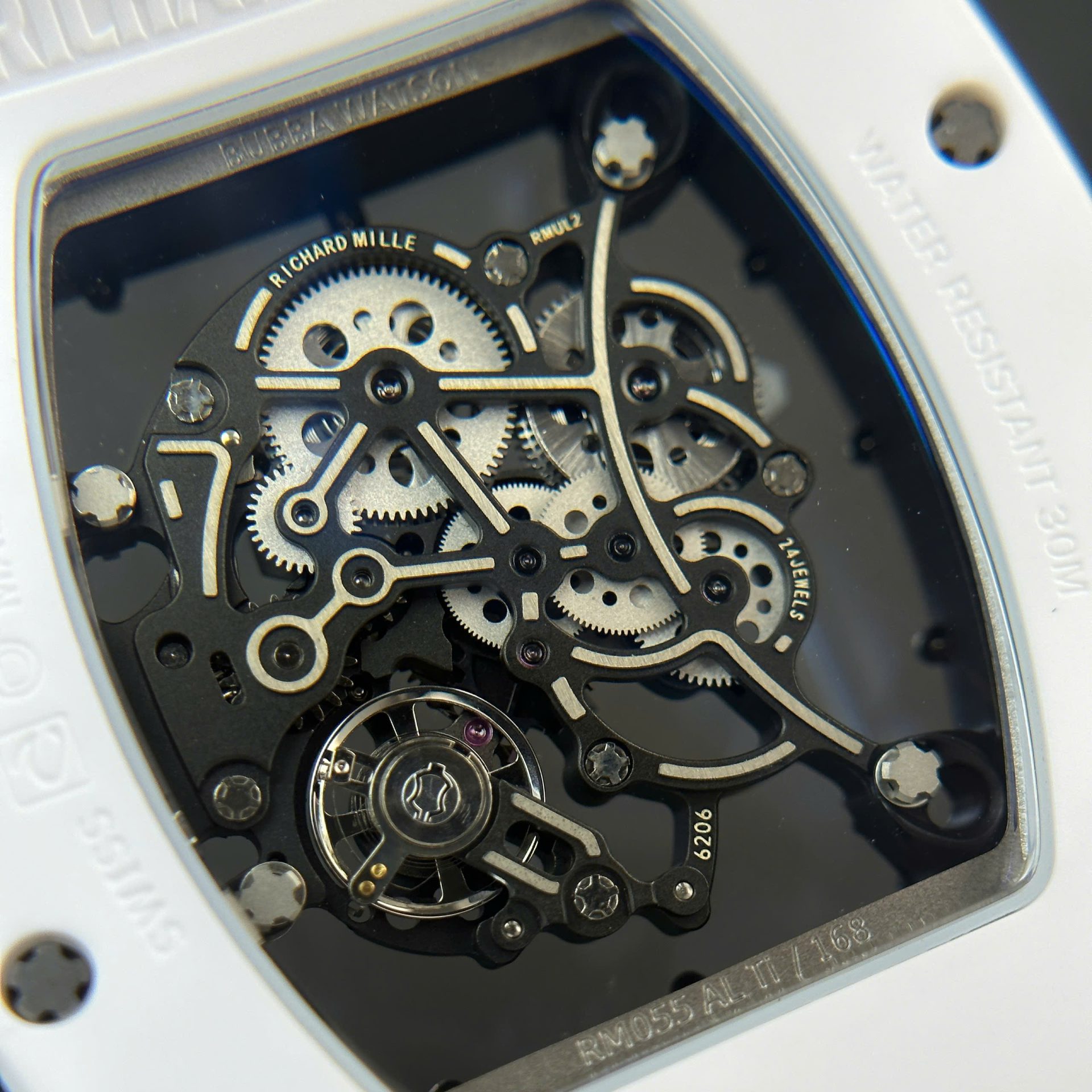 Richard Mille RM055 Bubba Watson Best Replica Watch White Ceramic BBR Factory 42,7 49,7 - Top club
