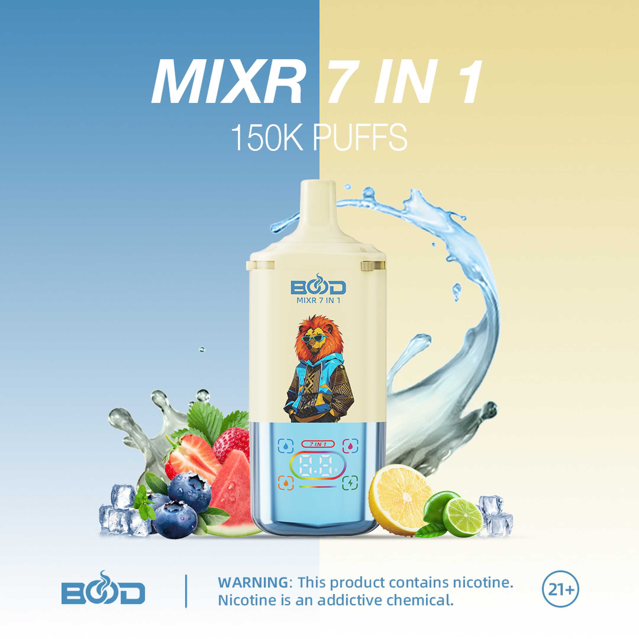 BOOD MIXR 7 in 1 150K Puffs Disposable