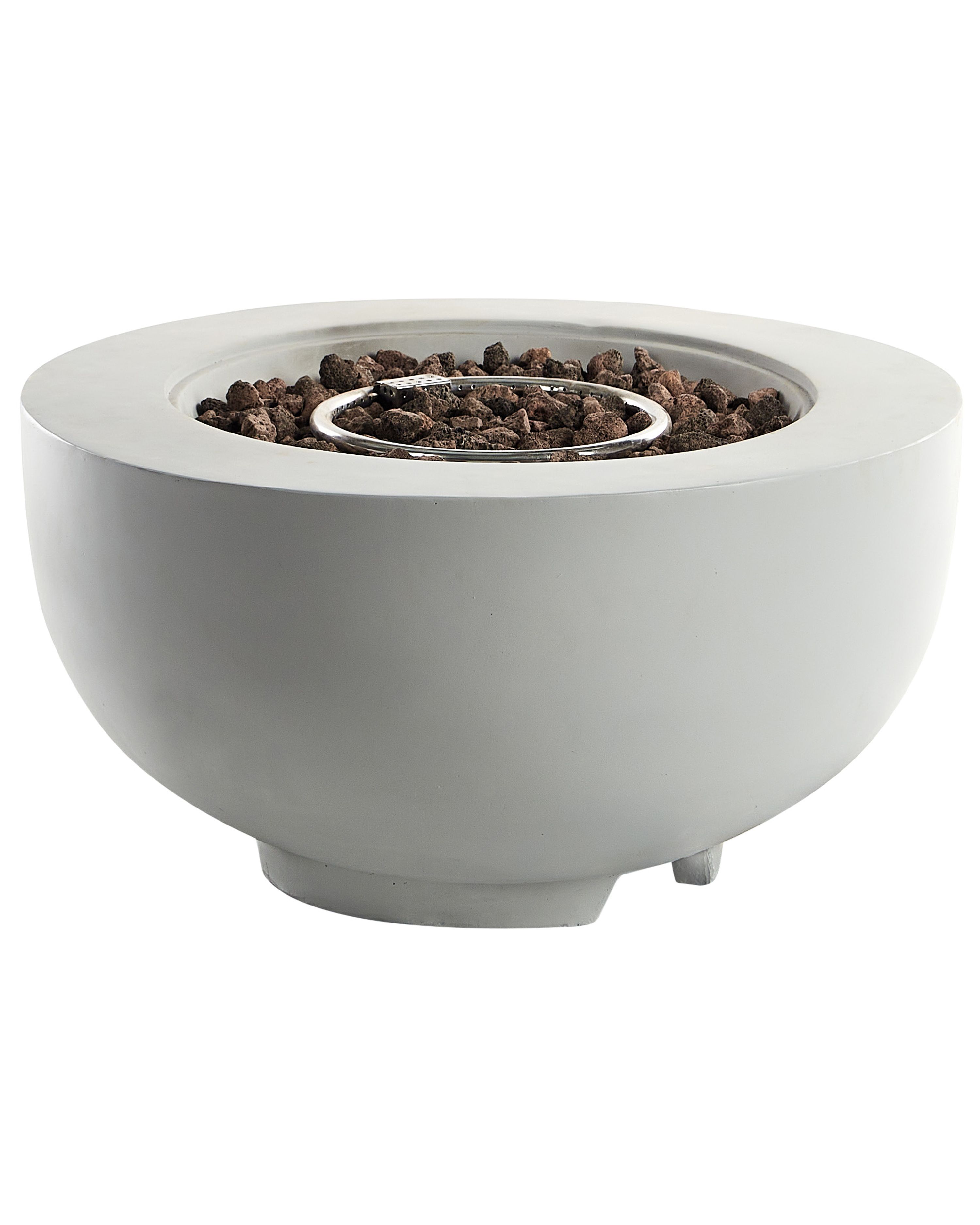 Gas Fire Pit DAISETU Concrete Light Grey
