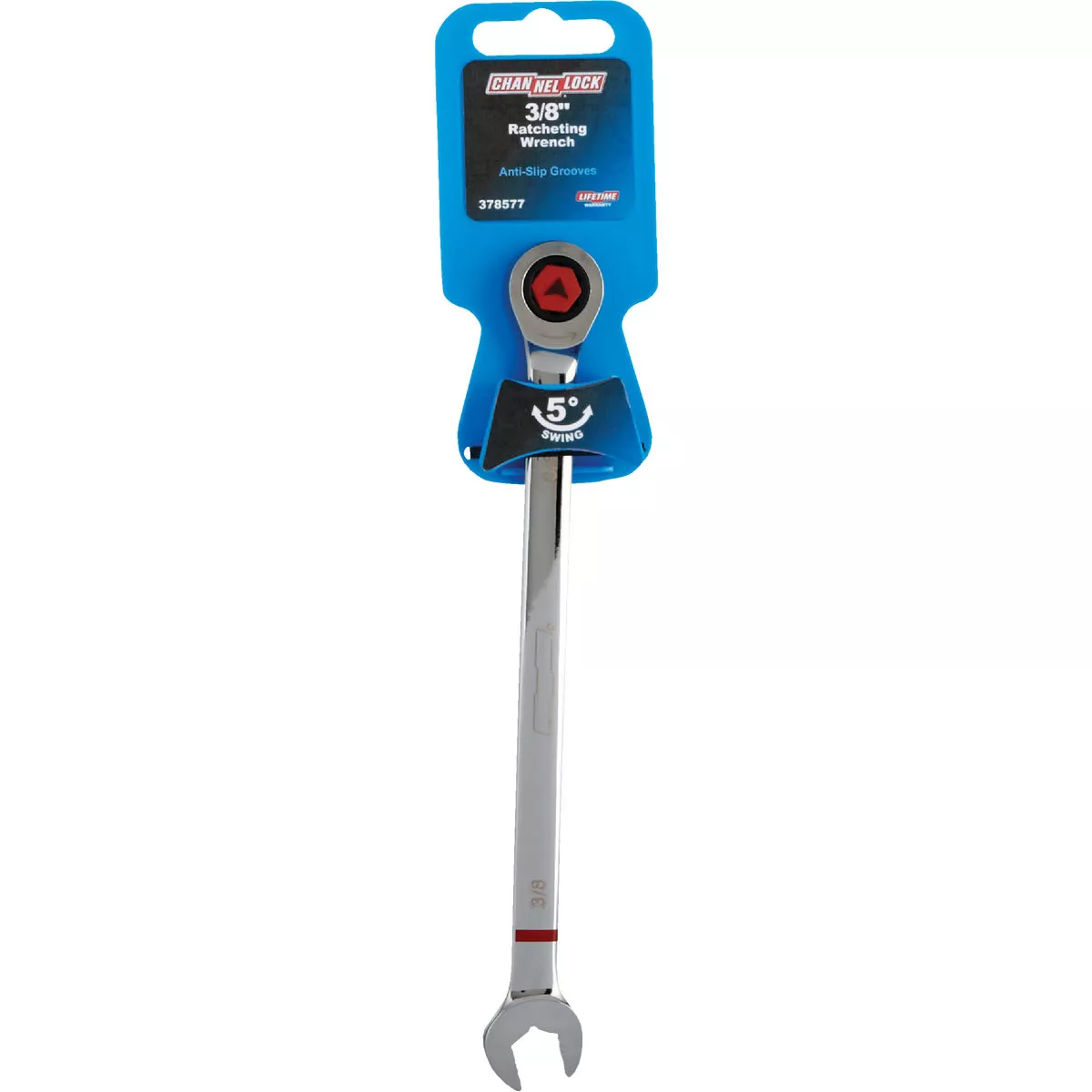 Channellock Standard 3/8 In. 12-Point Ratcheting Combination Wrench