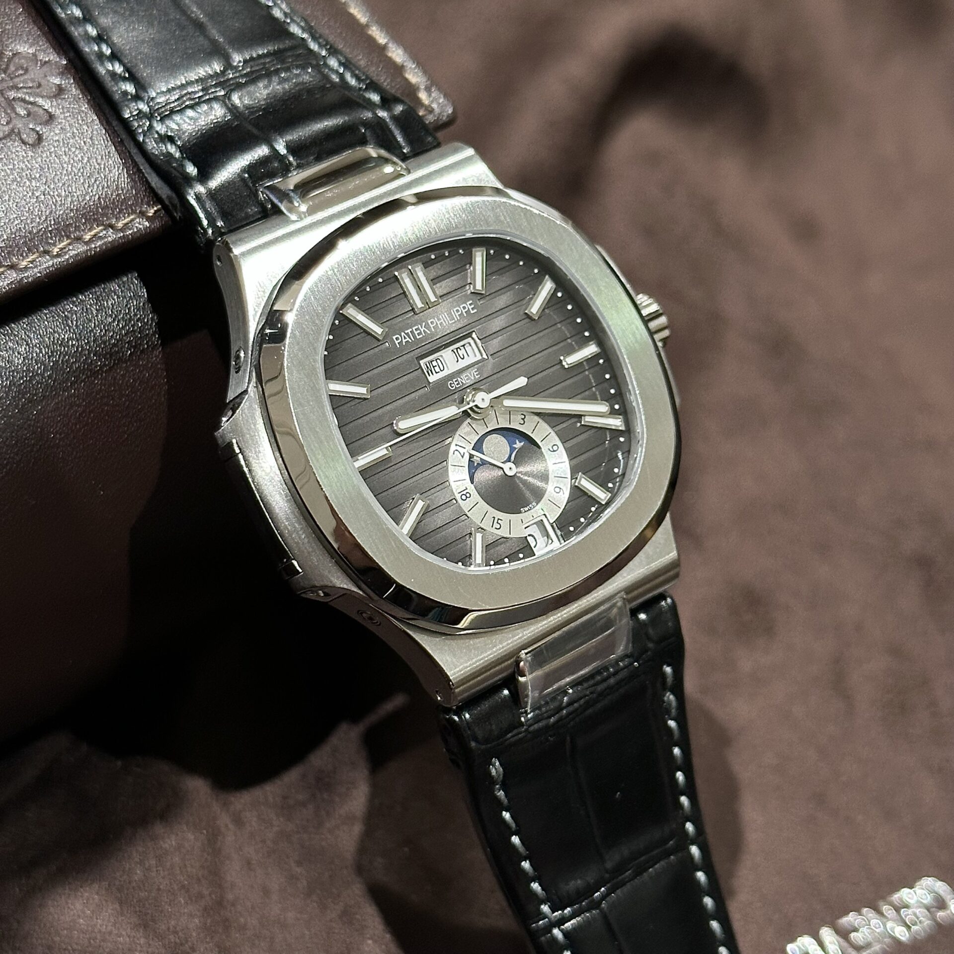 Patek Philippe Replica Watch Nautilus 5726G Gray Dial PPF Factory 40.5mm - Top club