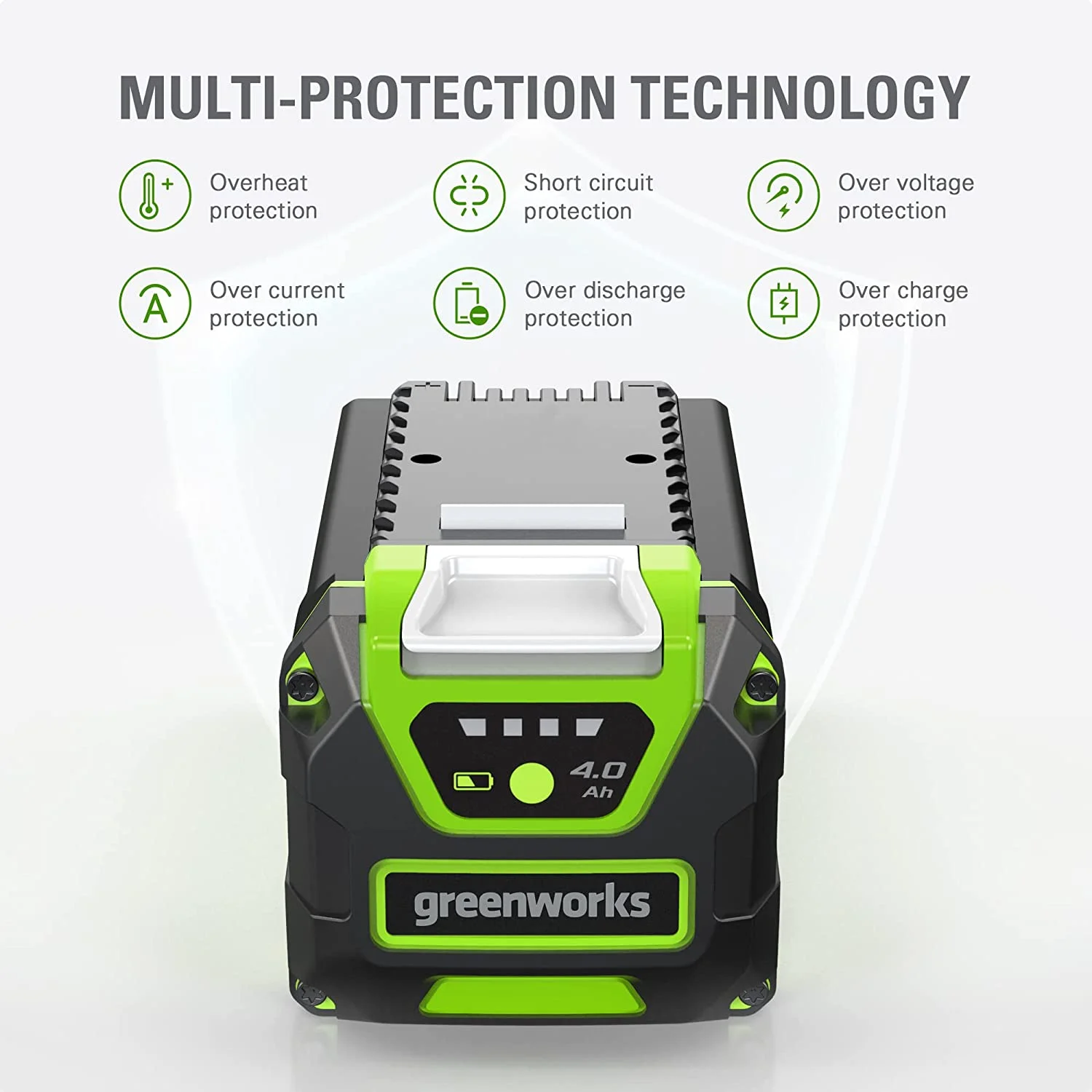Greenworks G-MAX 40V 4.0 Ah Lithium-Ion Battery, High Performance, Fade-free Power - Image 2
