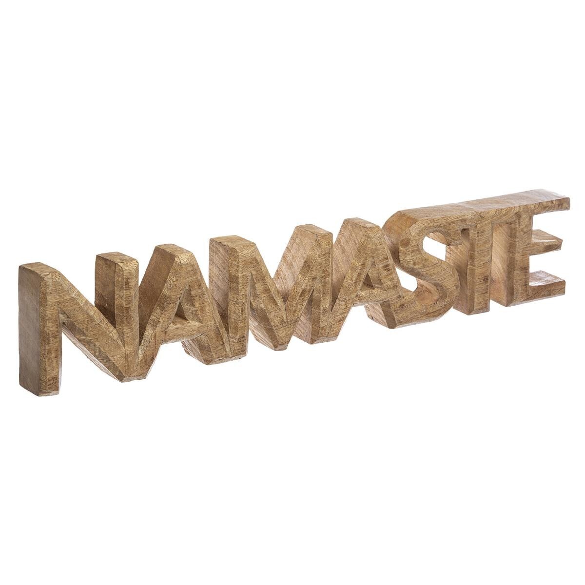 Word to put down "Namaste" Mango wood, 54x10 cm