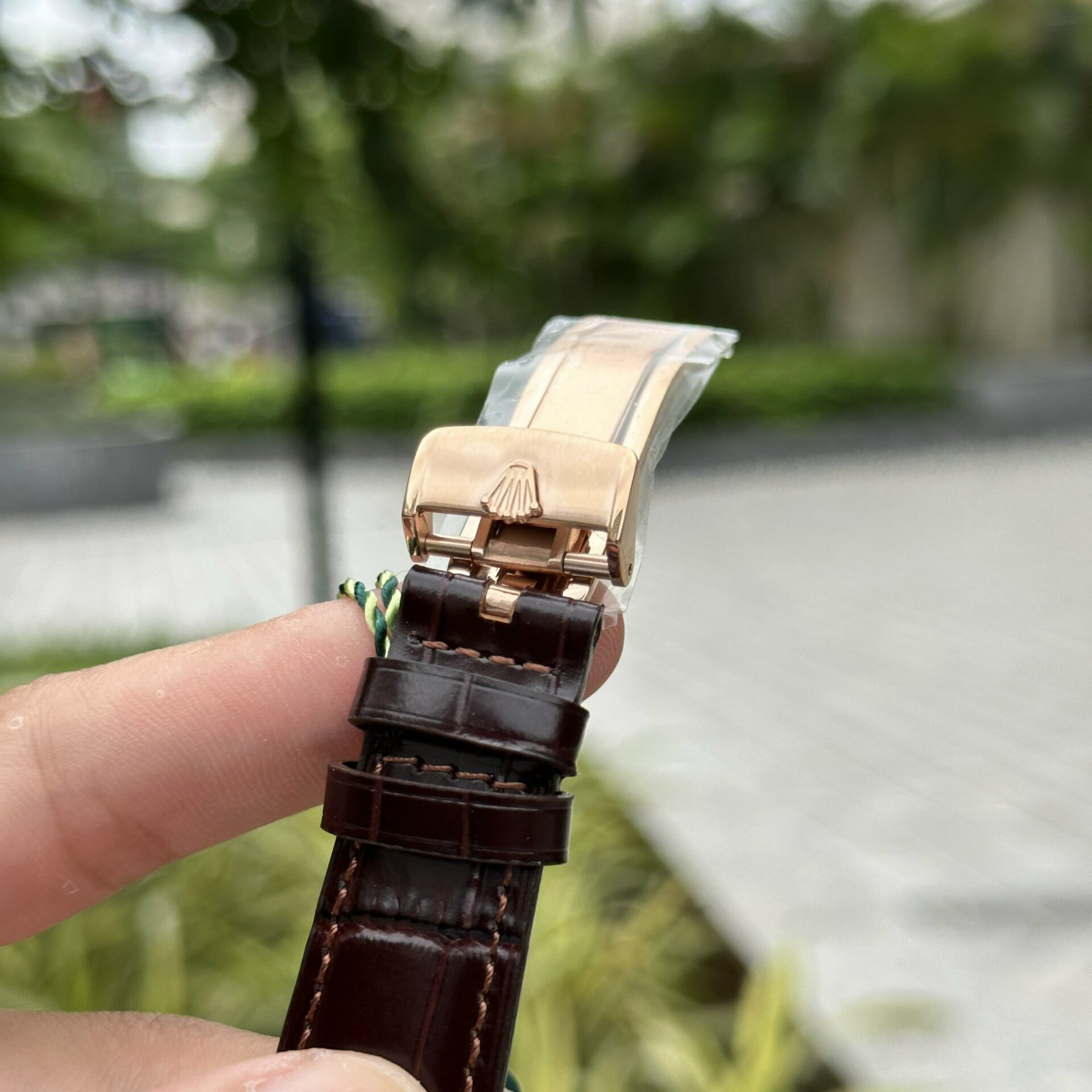 Rolex Replica 1:1 Watch Cellini Moonphase 50535 Leather Strap 39mm - Elite Watch Atelier