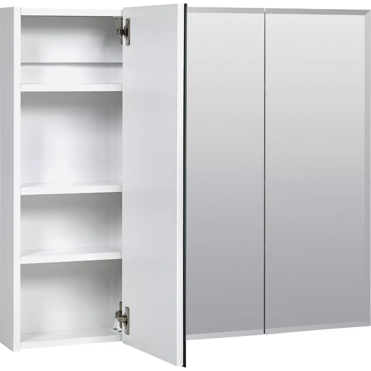 Zenith Frameless Beveled 29-5/8 In. W x 25-3/8 In. H x 4-1/2 In. D Tri-View Surface Mount Medicine Cabinet