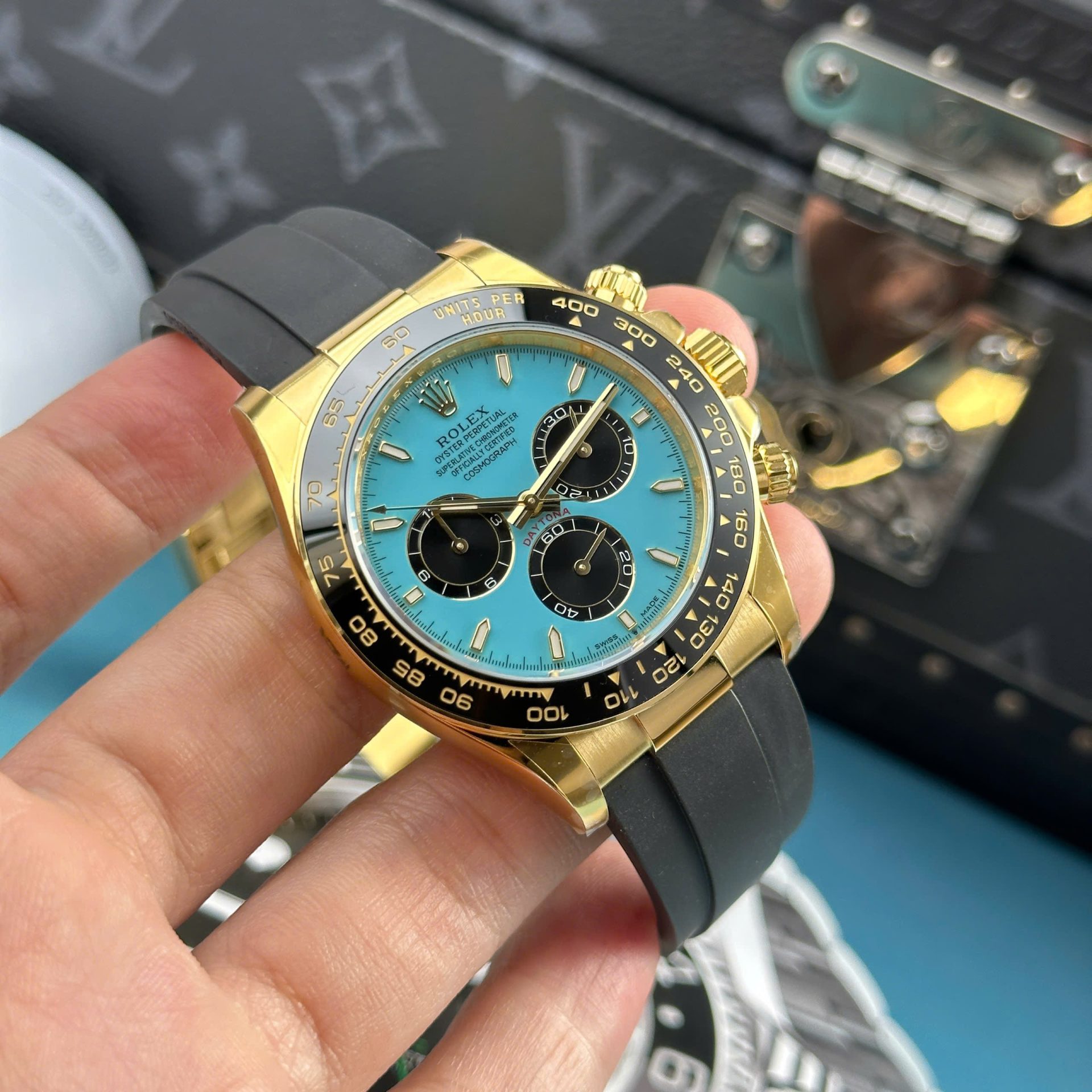 Rolex Cosmograph Daytona 126518LN Copies Watches Turquoise Blue Lacquer Dial THB Factory 40mm - Top club