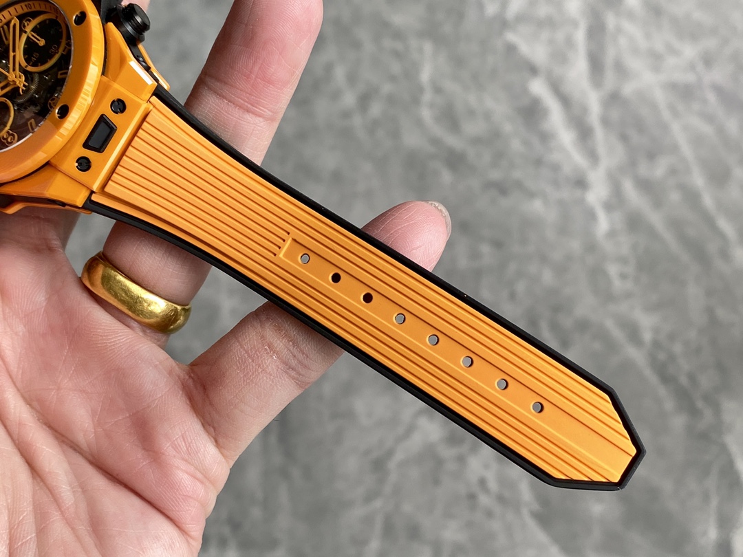 Hubot Big Bang Unico Orange Ceramic Best Replica Watch BBF Factory 42mm - Top club