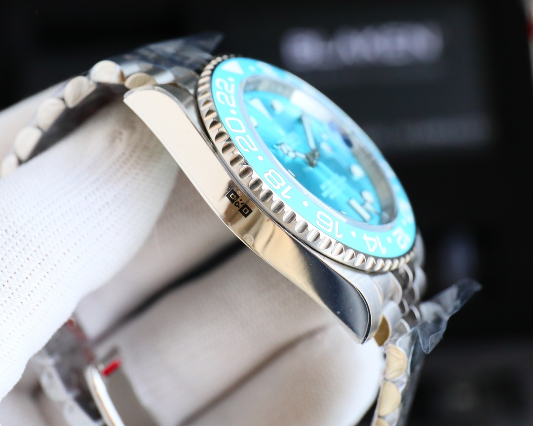 Blaken Rolex GMT-Master II Stainless Steel 40mm Tiffany Blue Watch 126710BLNR(1:1 replica) - Top club
