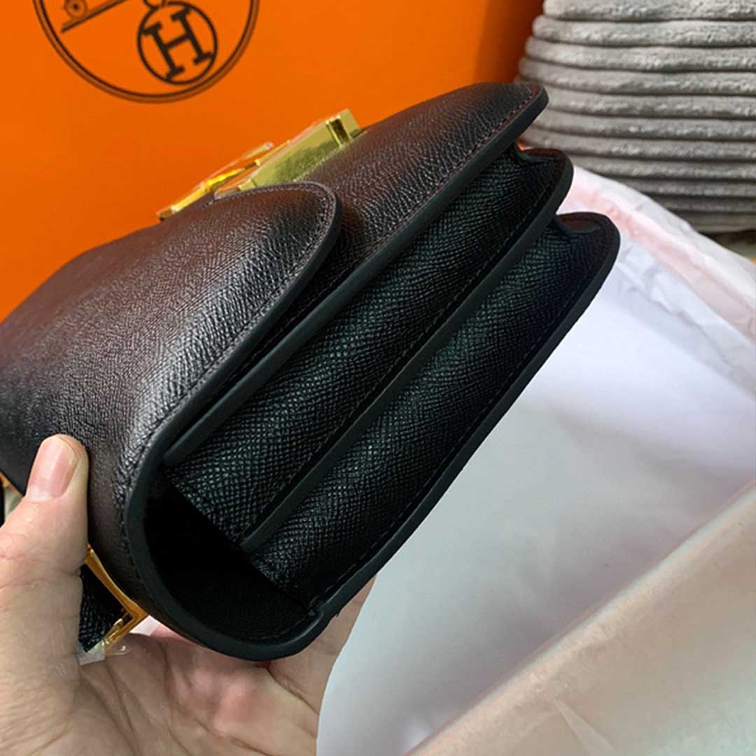 Replica Hermes Aaa-Constance Handbag 24Cm 19Cm Black/White/Pink1:1High-quality replica
