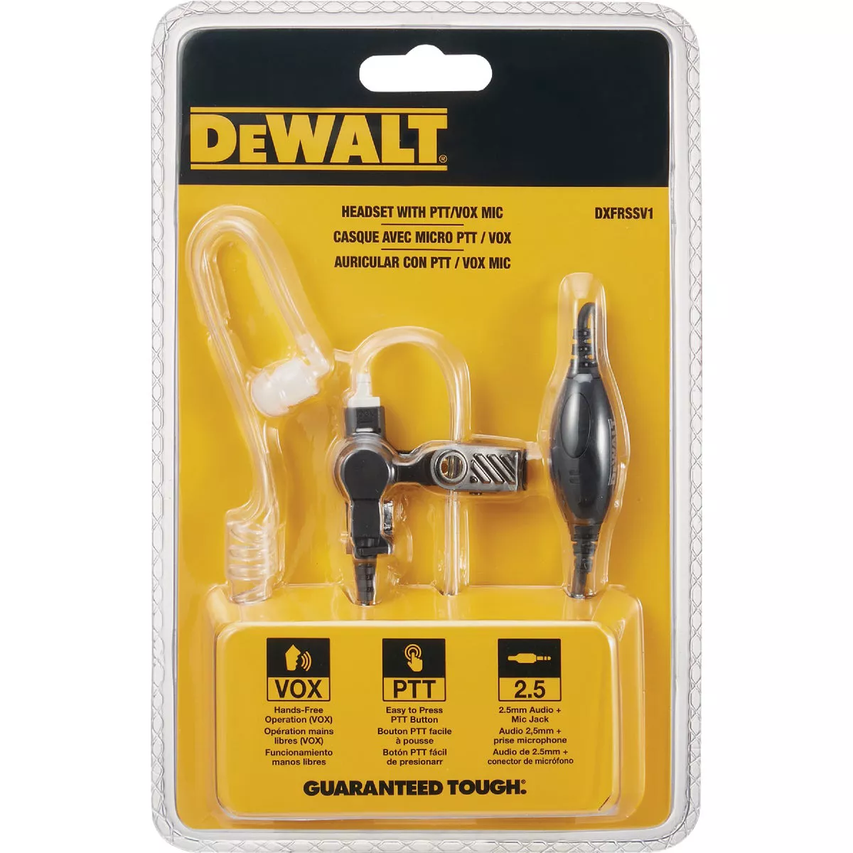 DEWALT Headset for DXFRS300 & DXFRS800 Walkie Talkie 2-Way Radios