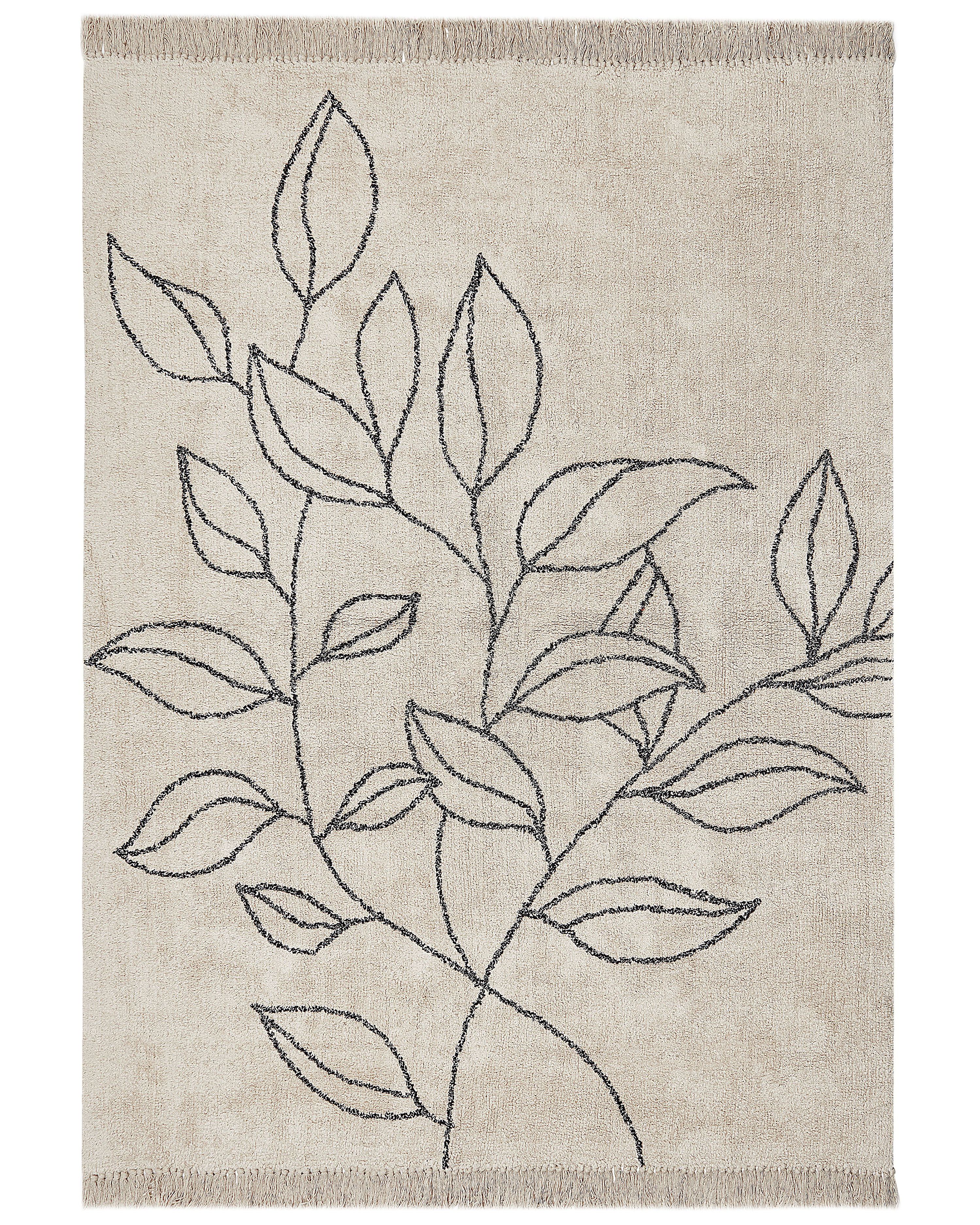 Rug SAZLI Beige 160 x 230 cm Cotton