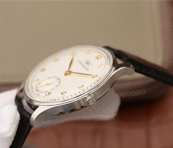 Replica IWC ZF Portuguese IW545408 White Dial Leather Strap A6498 - Top club