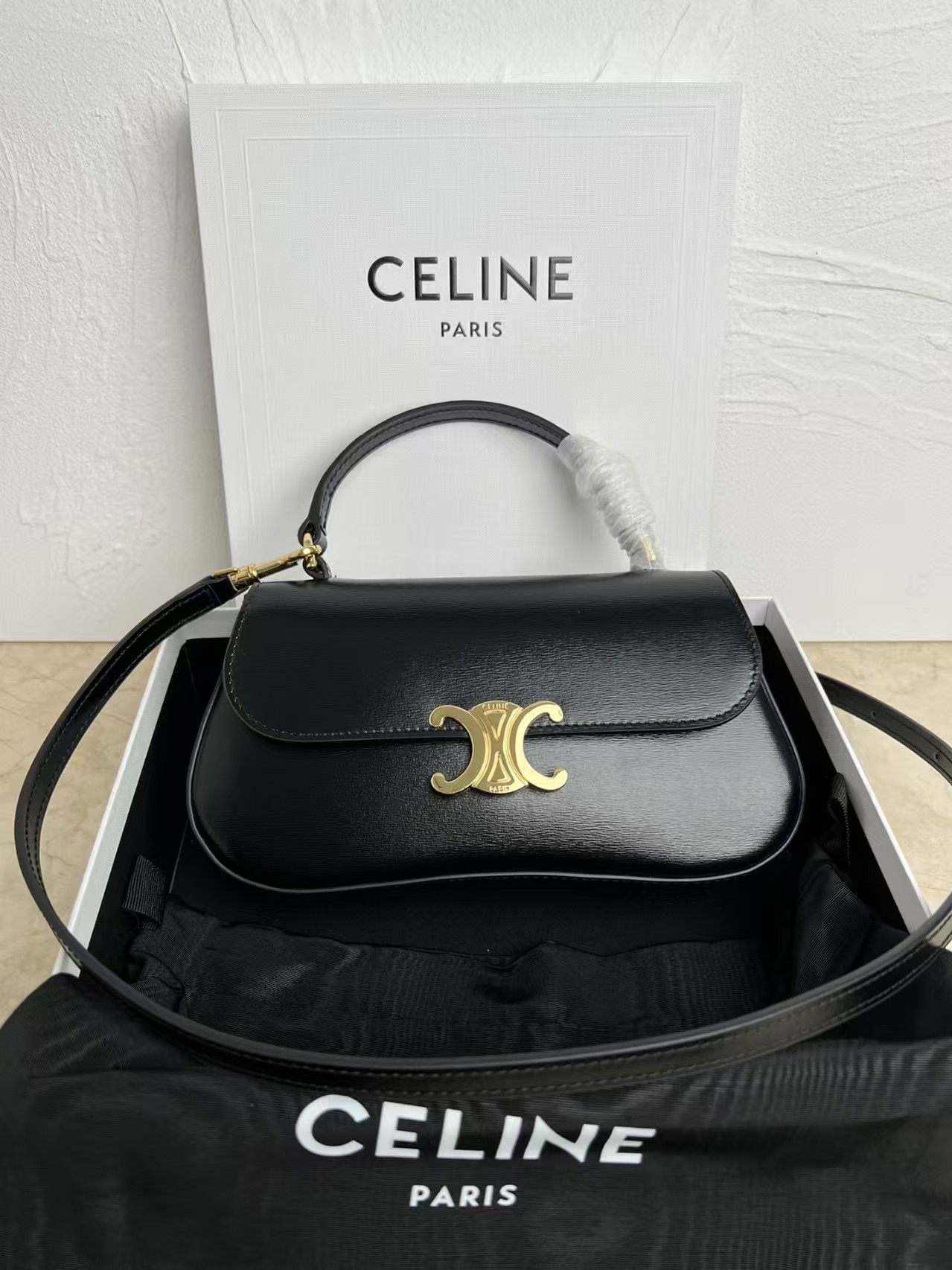 CELINE Lola Shell Shoulder Bag