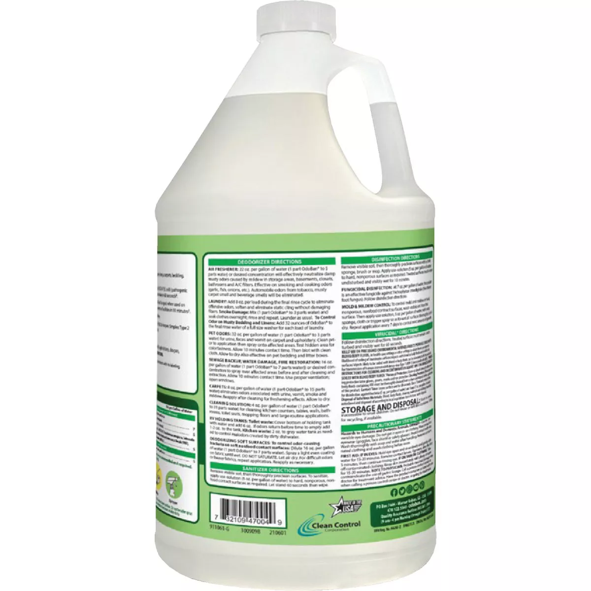 OdoBan 1 Gal. Eucalyptus Washable Surface Sanitizer & Deodorizer Concentrate