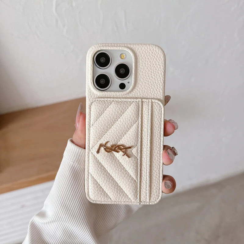 Saint Card Bag Color Leather iPhone Case - Wholesale & Influencer