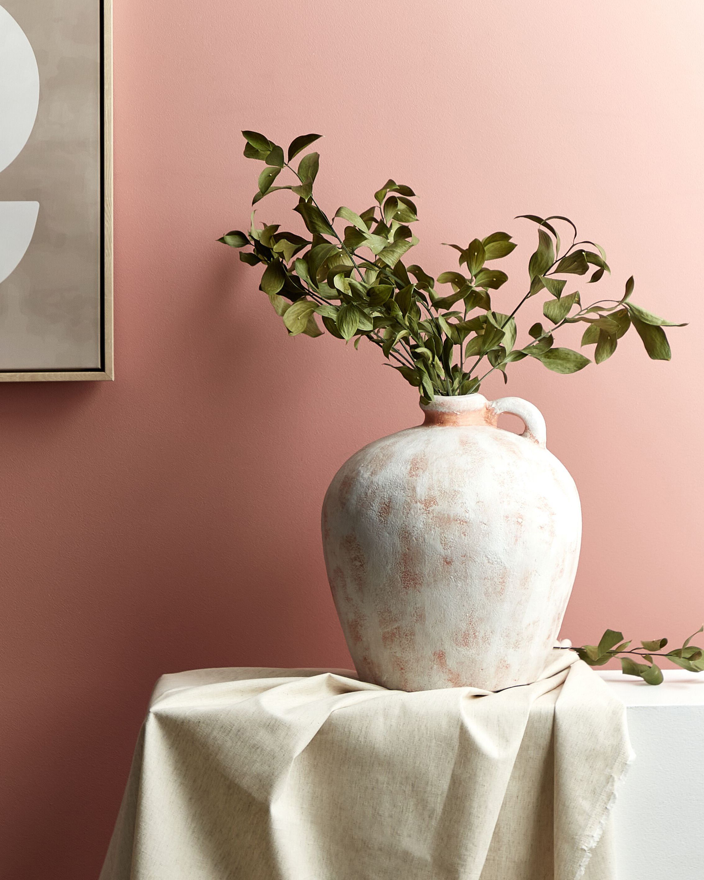 Decorative Vase IPOH Ceramic 30 cm Off-White