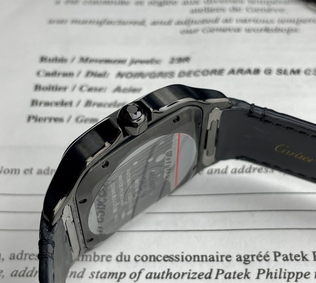 Cartier Santos De Cartier Full Black Replica 1:1 Watch Factory BV 39.8mm - Top club