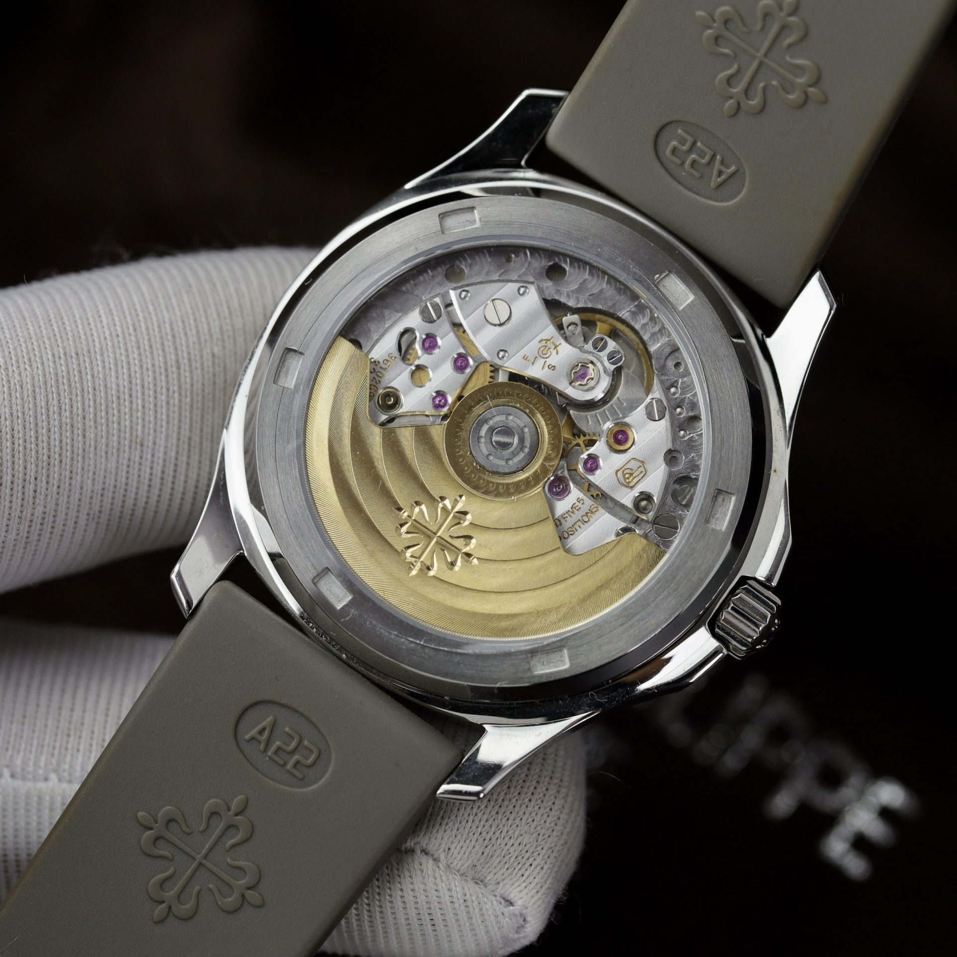 Patek Philippe Replica Watch Aquanaut 5067 Gray Dial Rubber Strap 35.6mm - Top club