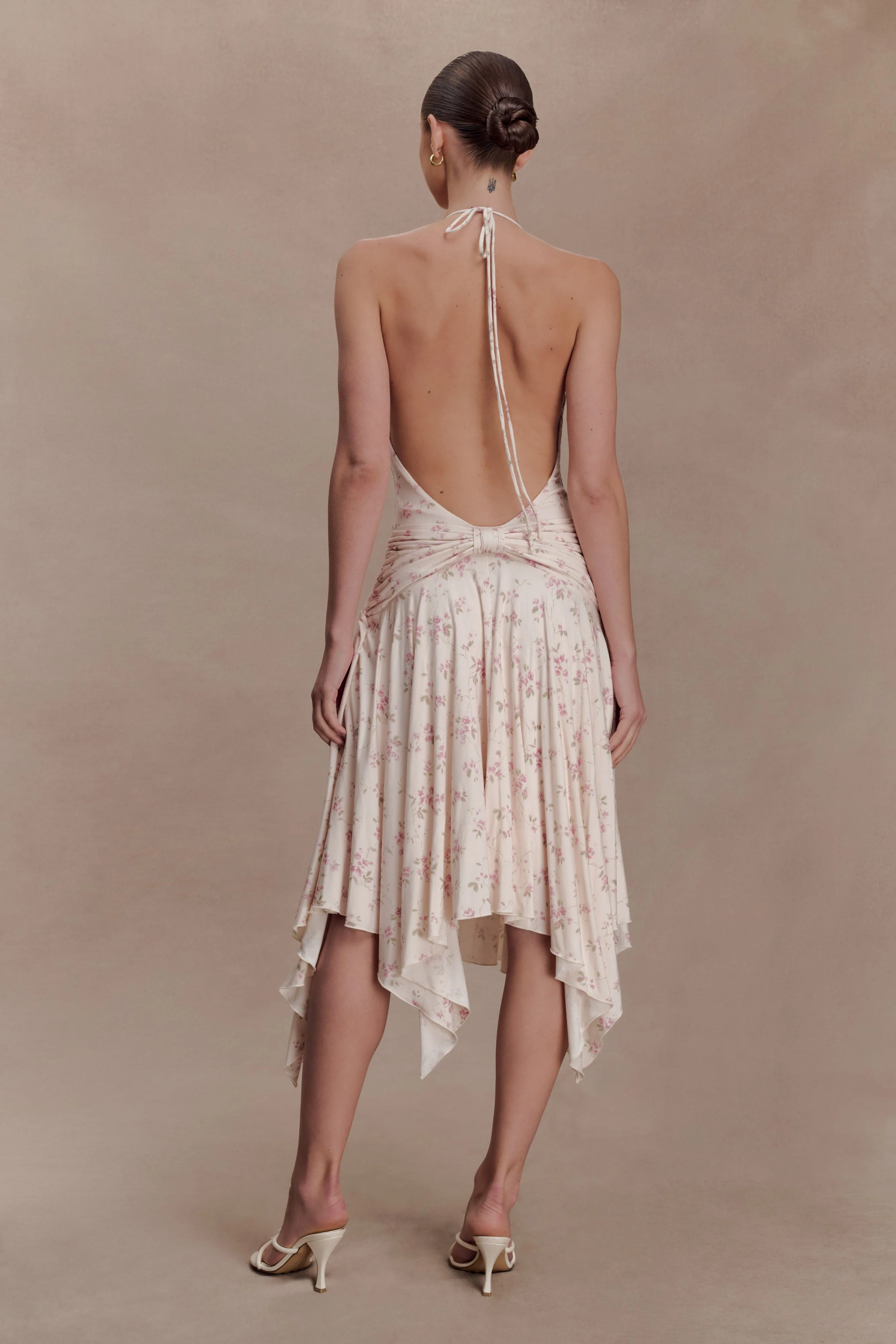 Sylvie Modal Hankie Midi Dress - Floral Ditsy Print