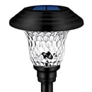 Outdoor Solar Pathway Lights 4 Pack Solar Lights for Yard Garden Decor Waterproof Glass Stainless Steel Auto-on/off Solar Landscape Lights for Lawn, Patio, Yard, Garden, Pathway, Driveway