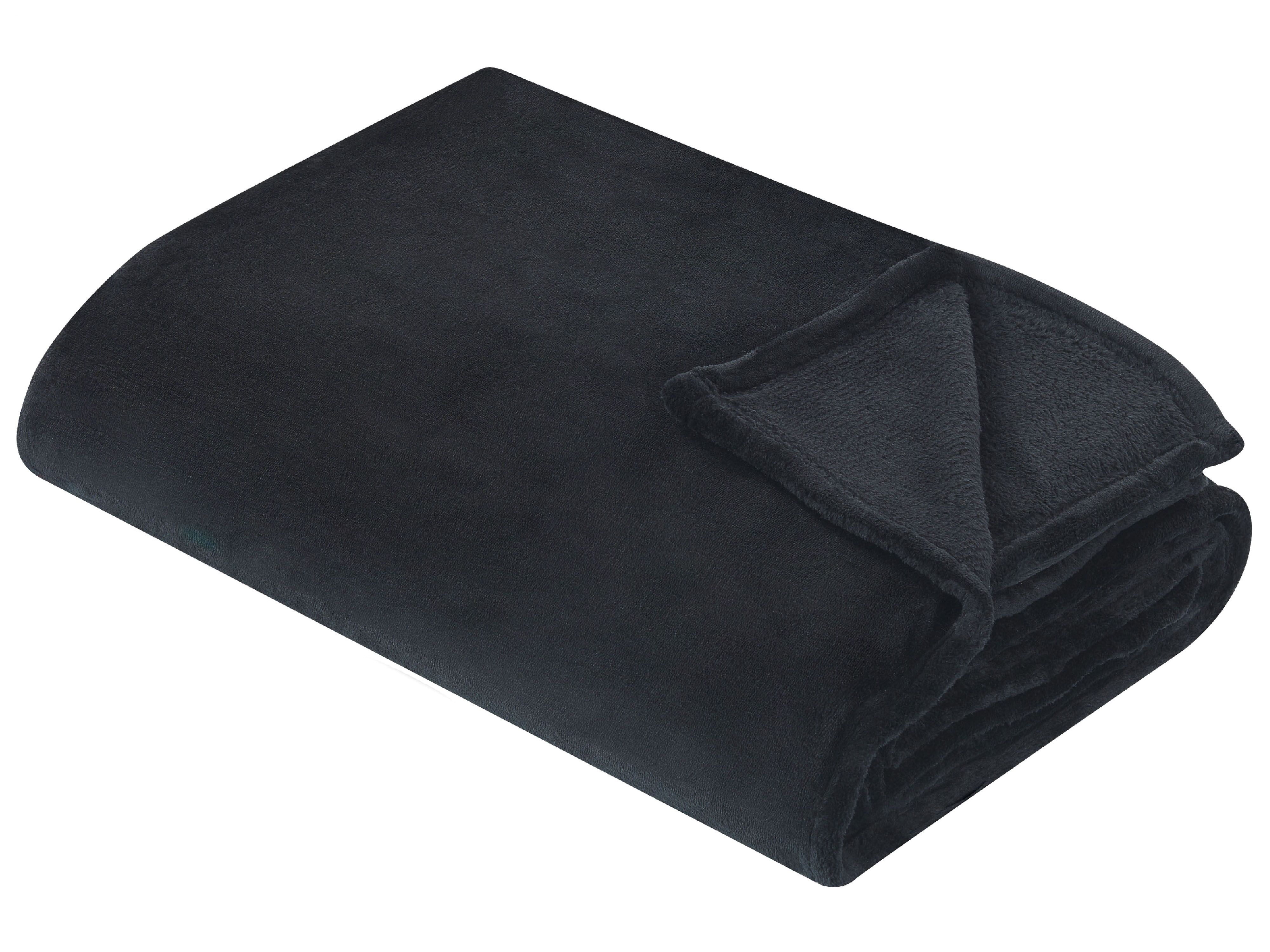 Blanket BAYBURT 200 x 220 cm Black