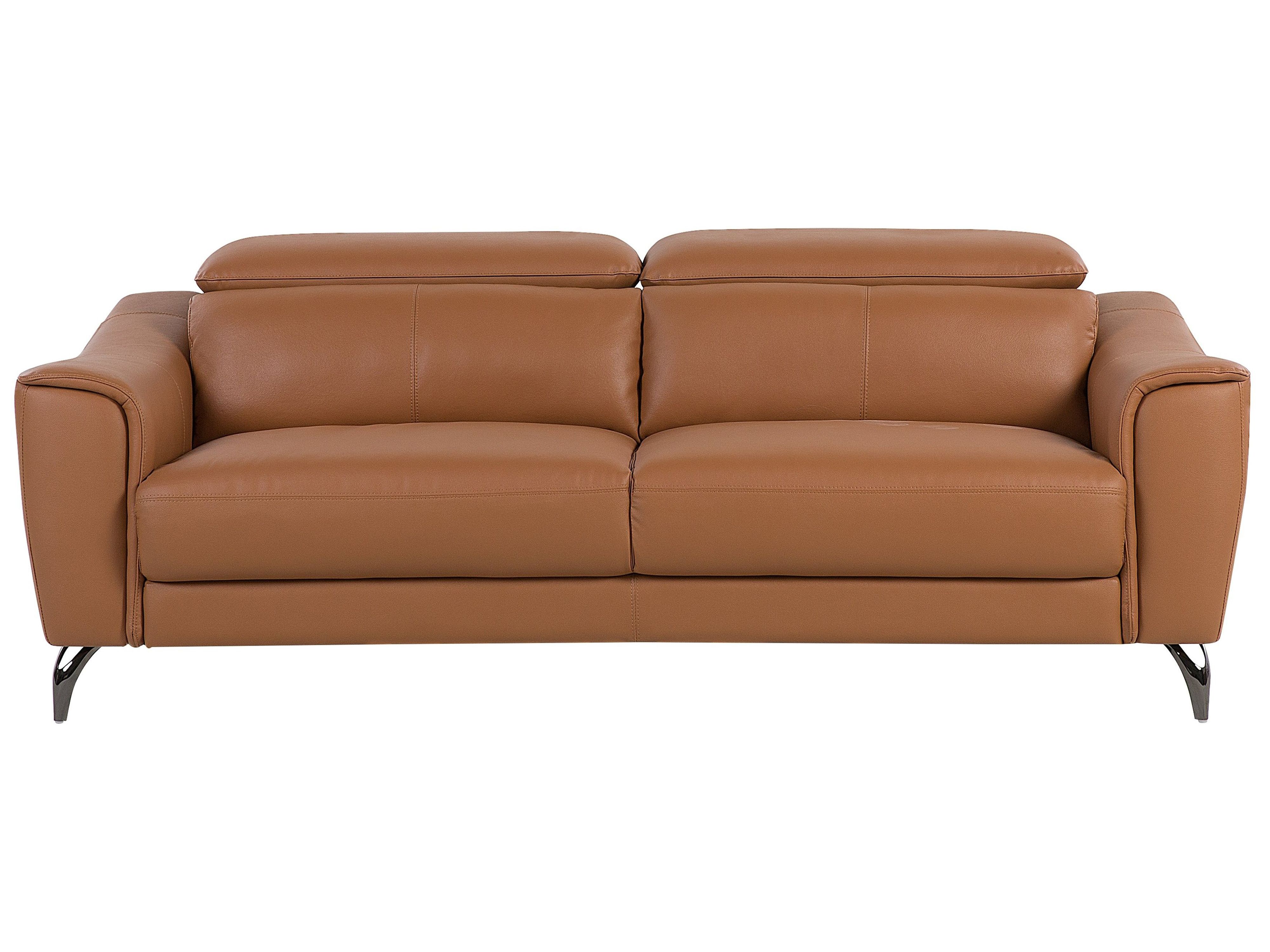 Sofa 3 Seater NARWIK Leather Golden Brown