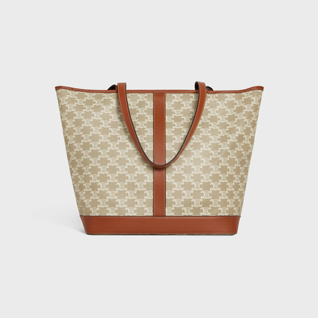 Replicate MEDIUM CABAS IN TRIOMPHE CANVAS AND CALFSKIN GREGE(1:1 replica)1:1High-quality replica