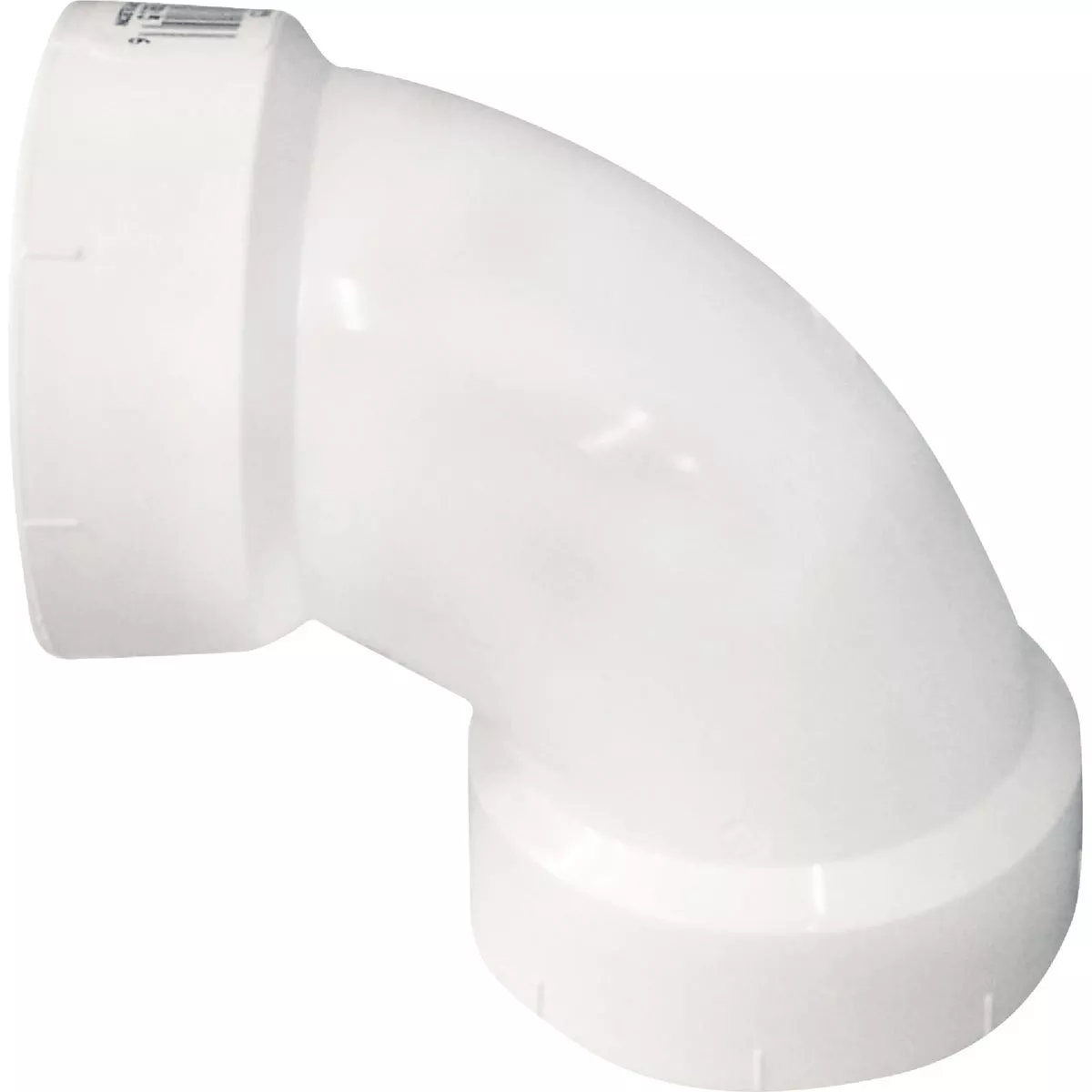 Charlotte Pipe 4 In. Schedule 40 90 Deg. Sanitary DWV PVC Elbow (1/4 Bend)