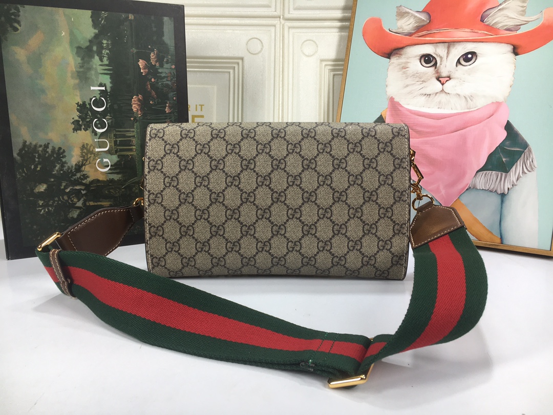 Replica Gucci Double G Horsebit 1955 Small Bag- Beige1:1High-quality replica