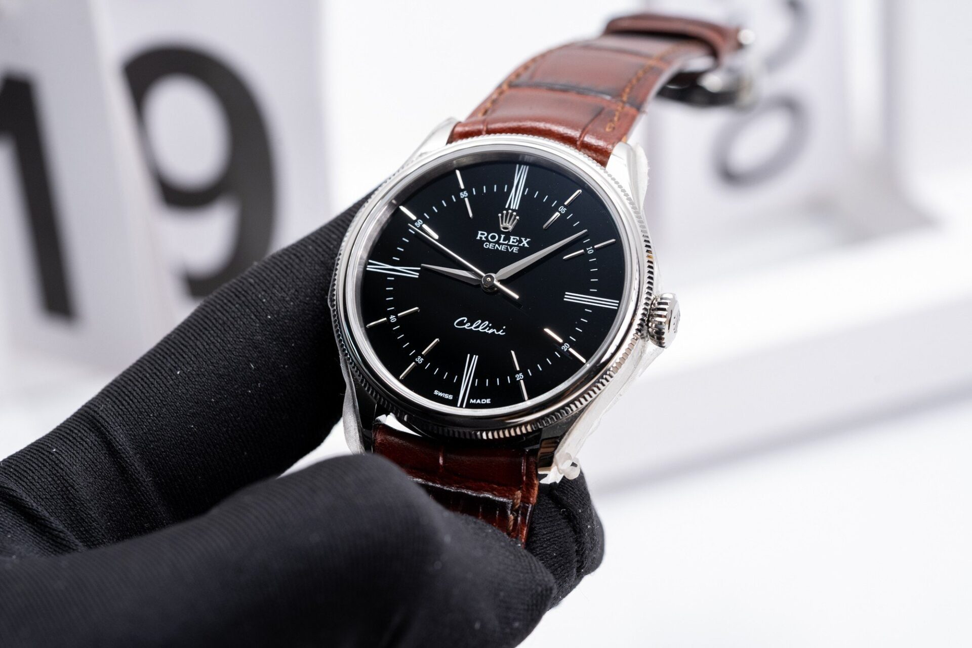Rolex Cellini 50509 Replica 1:1 Watch Leather Strap MKS Factory 39mm - Elite Watch Atelier