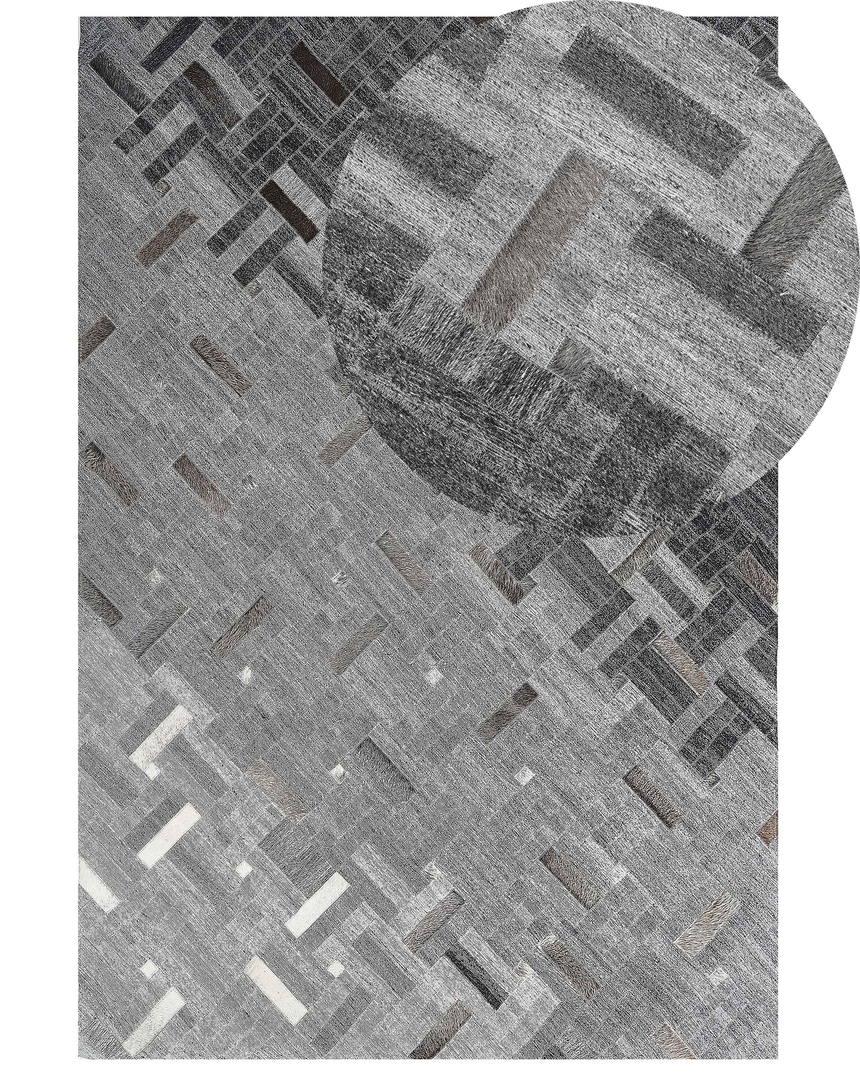 Rug DARA Grey 140 x 200 cm Viscose