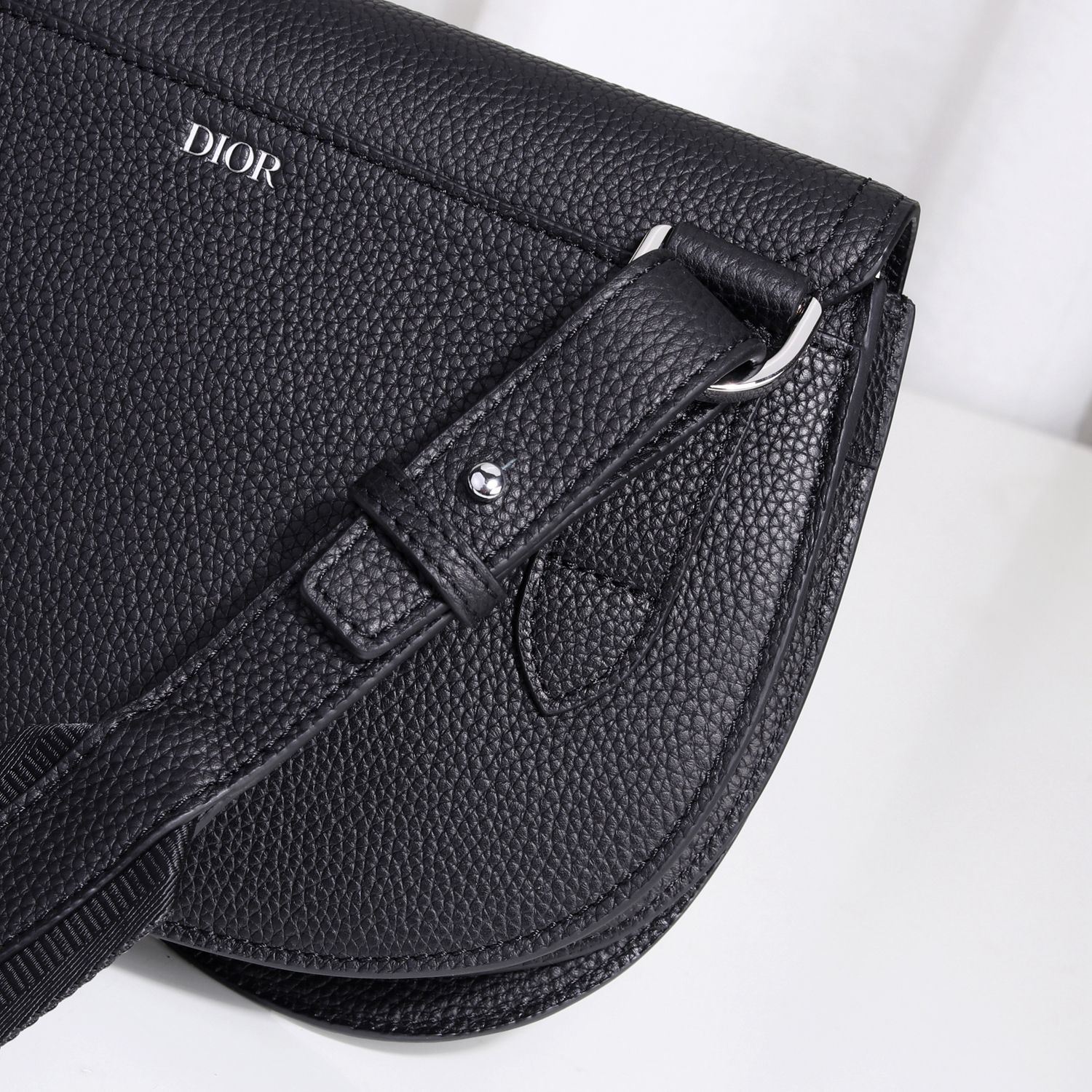 The Saddle Pouch Black For Women‎ 9.5in/24cm CD1:1High-quality replica