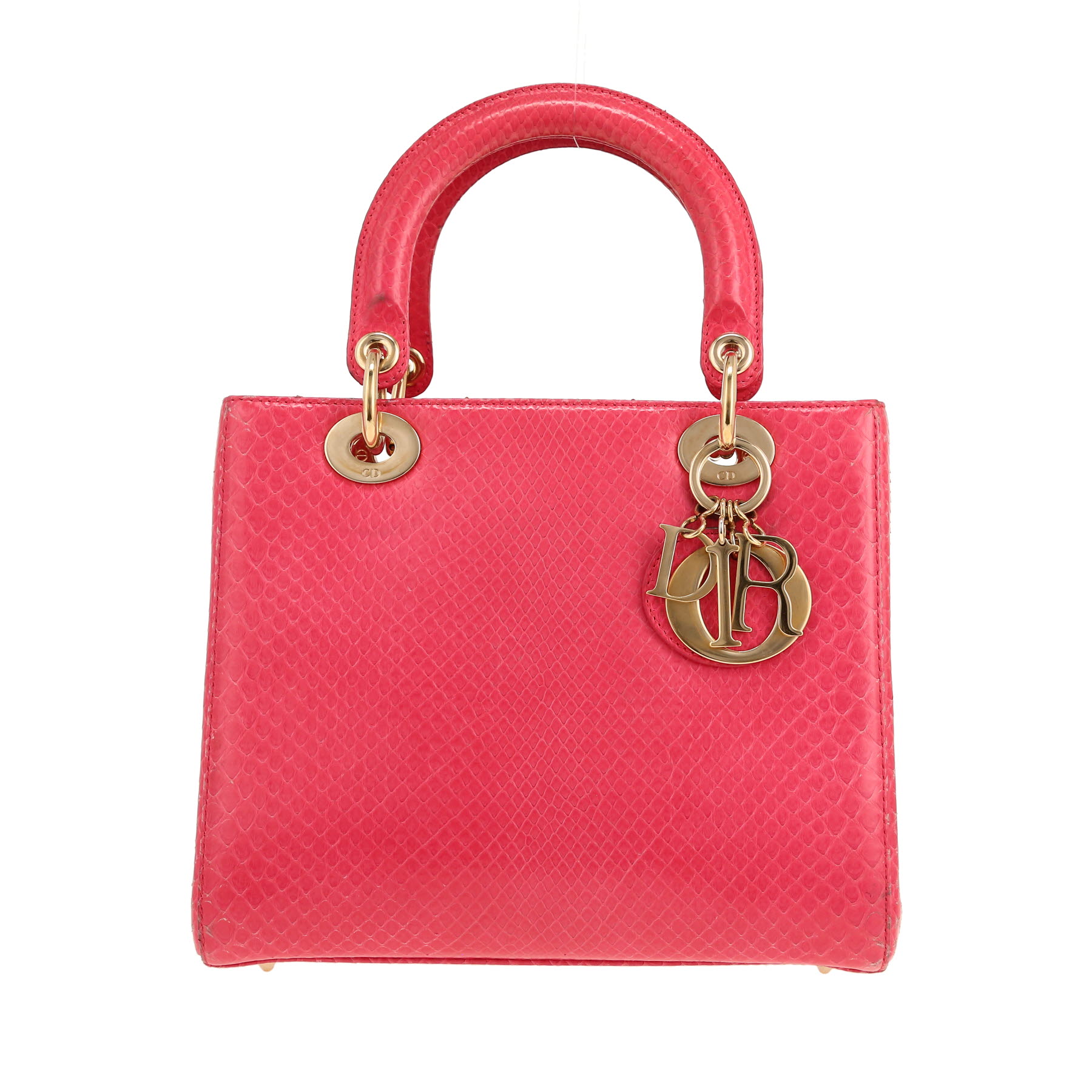 Dior Lady Dior handbag in pink python1:1High-quality replica