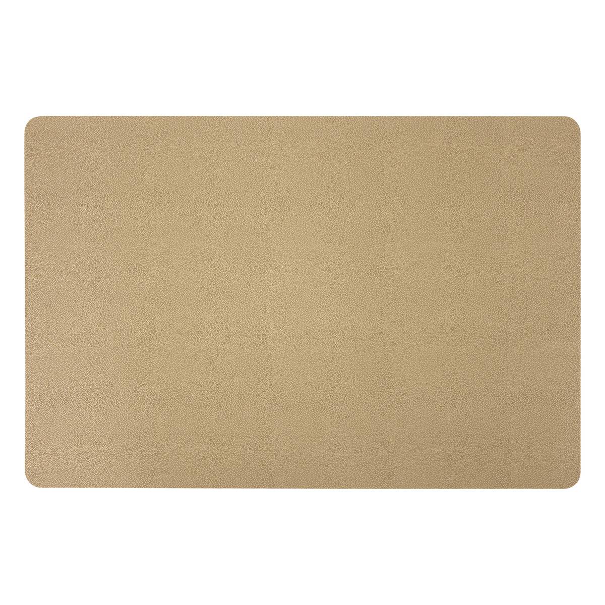 Placemat "Mira" PU - Polyurethane, 49x33 cm, Gold