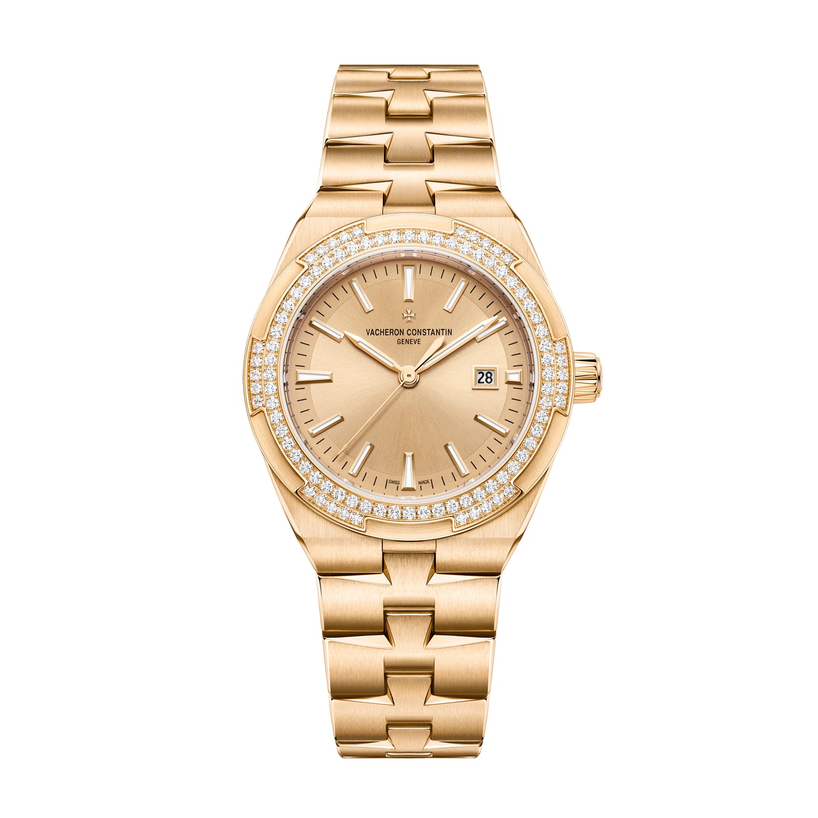 Replica Watches Fake Vacheron Constantin Overseas self-winding 35 MM PINK GOLD(1:1 replica) - Elite Watch Atelier