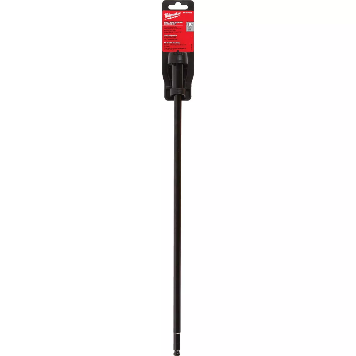 Milwaukee 18 In. 7/16 In. Hex-Wrench Drill Bit Extension