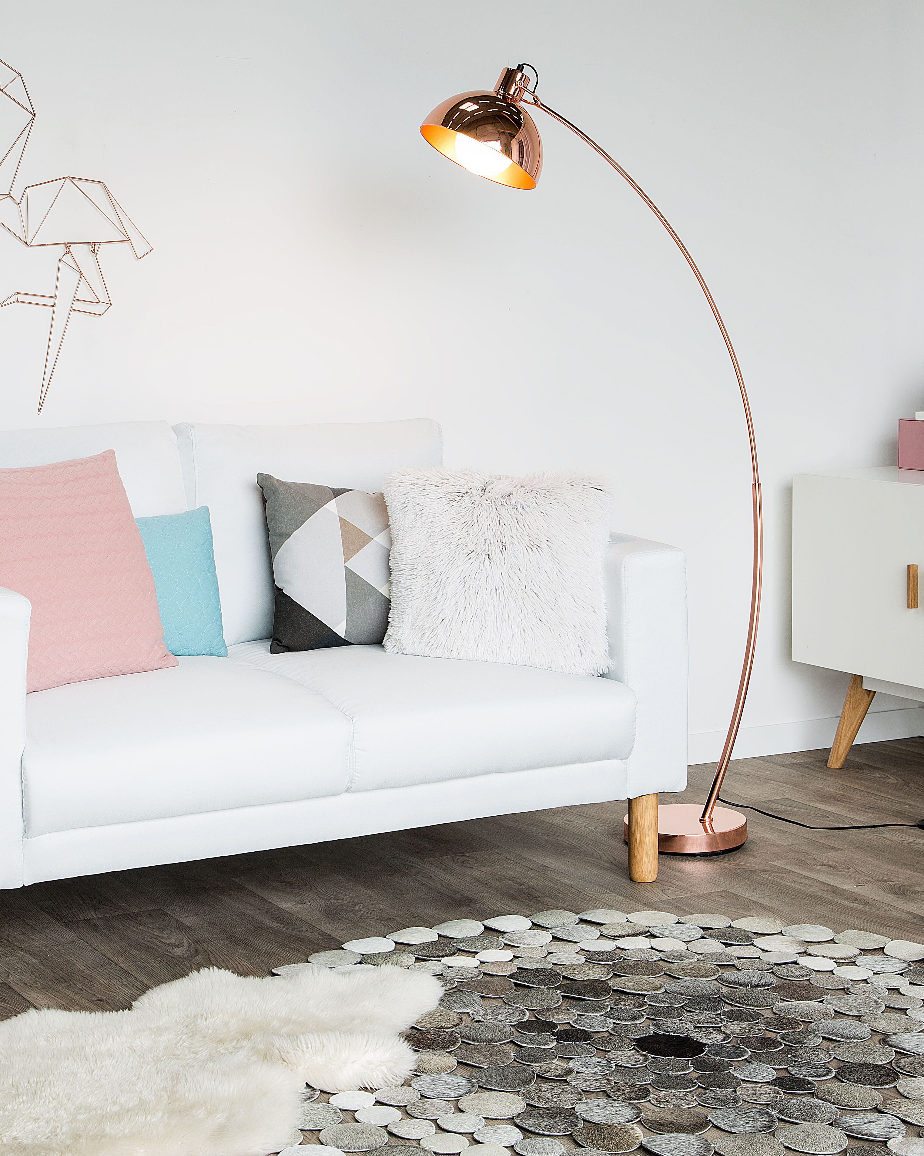 Floor Lamp DINTEL Metal Copper