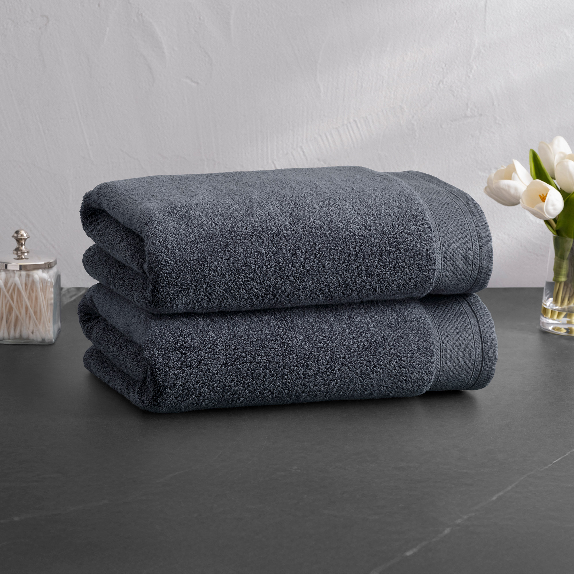 Charisma 100% Egyptian Cotton Bath Towels, 2-piece Set