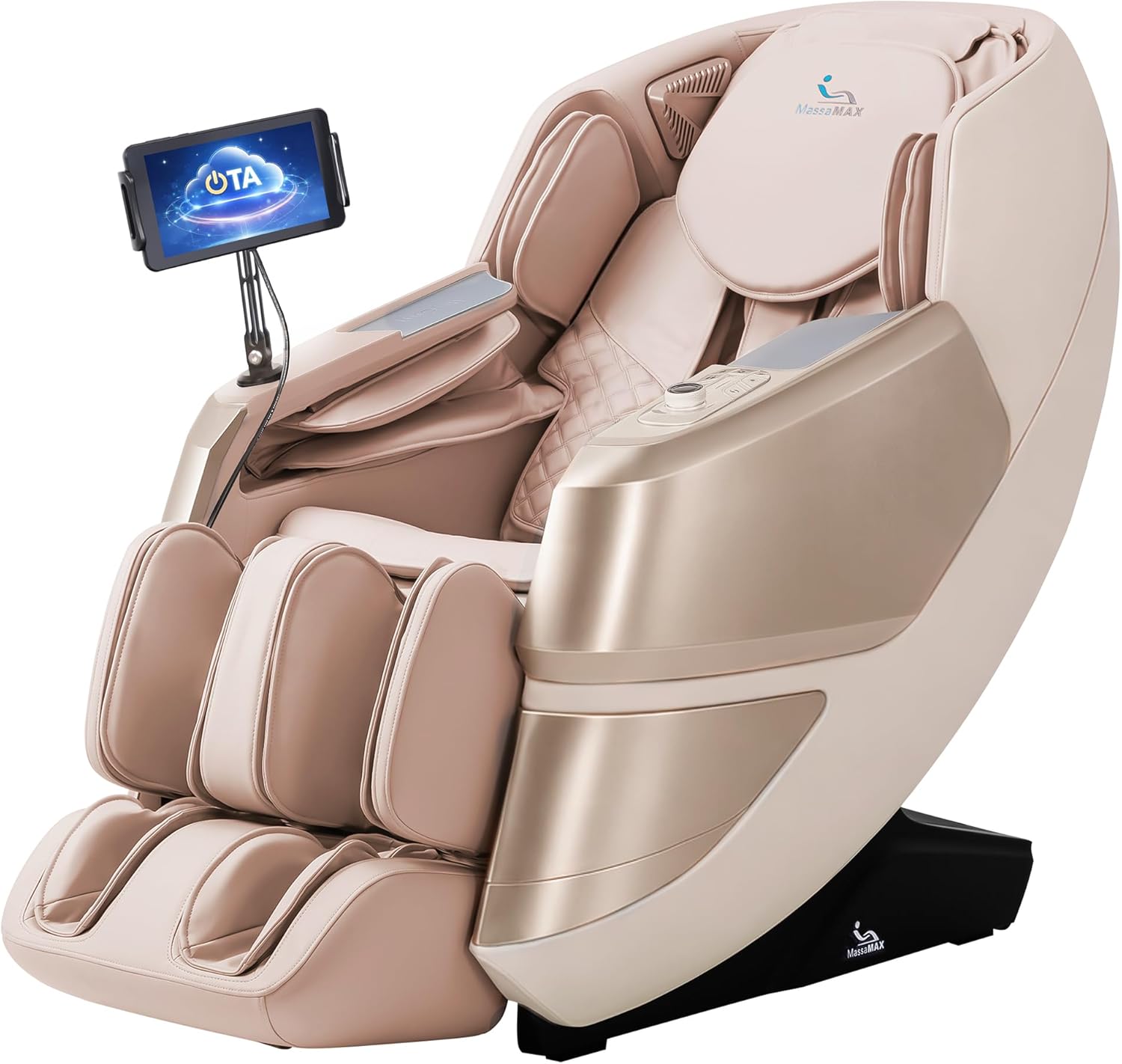 MassaMAX 2026 4D Massage Chair, Full Body Recliner with OTA Cloud Tech, Deep Yoga Stretch, 27 Auto Modes, 55