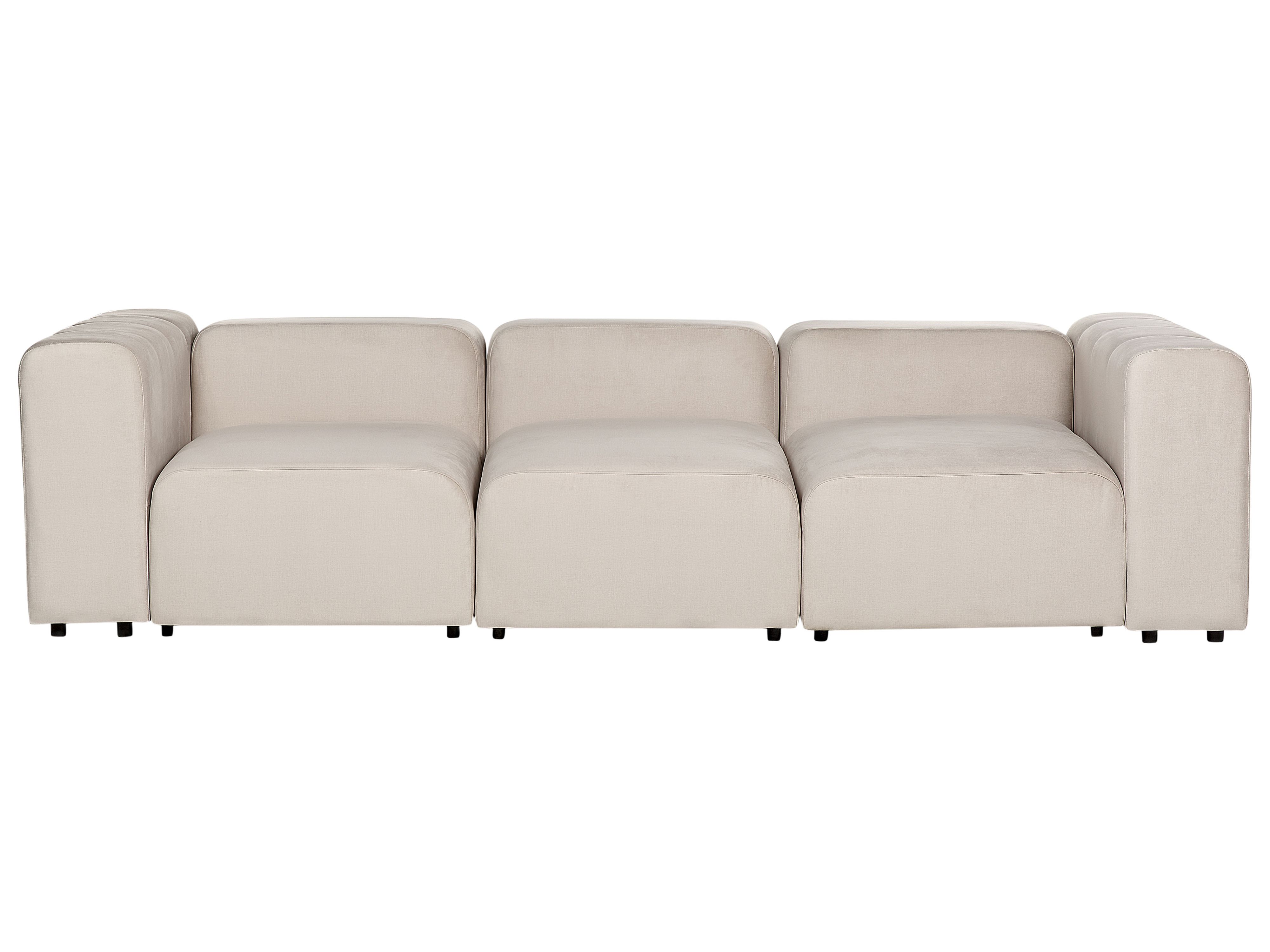 Modular Sofa 3 Seater FALSTERBO Velvet Beige