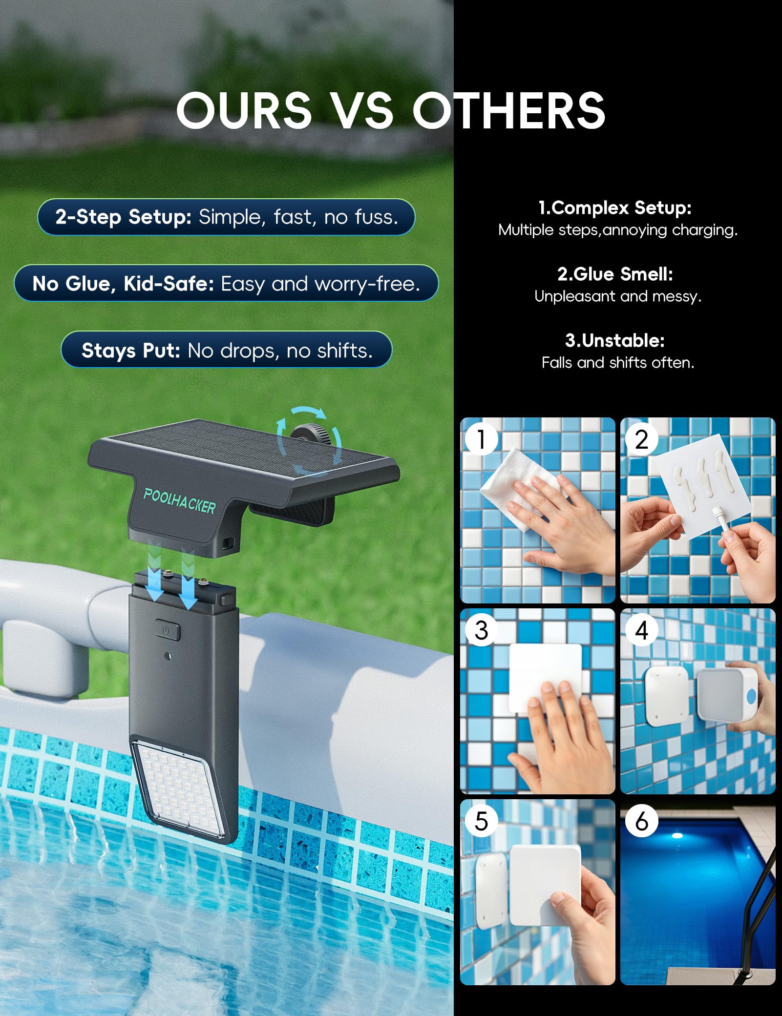 Solar LED Pool Light - 42 LEDs, 10 Color Options - Image 27 Solar LED Pool Light - 42 LEDs, 10 Color Options - Image 27